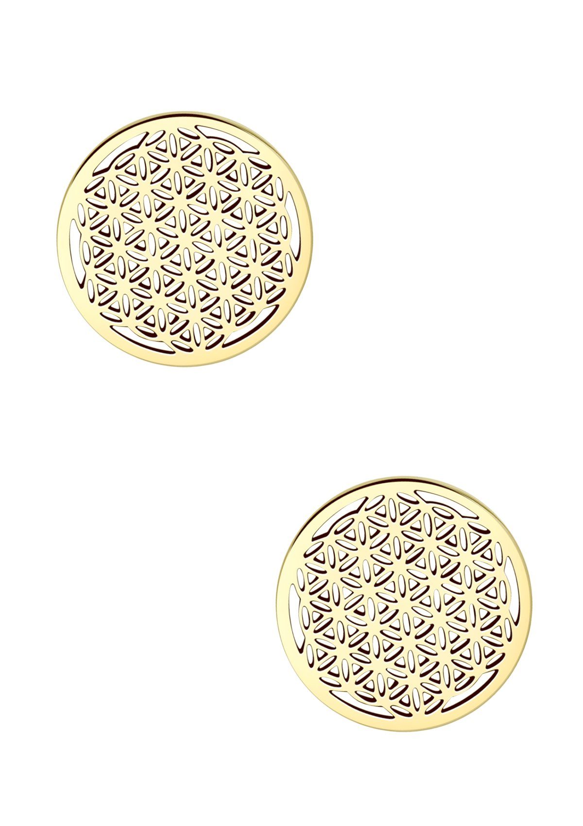 Hey Happiness Paar Ohrstecker Blume des Lebens, wasserfest, Edelstahl Damen günstig online kaufen