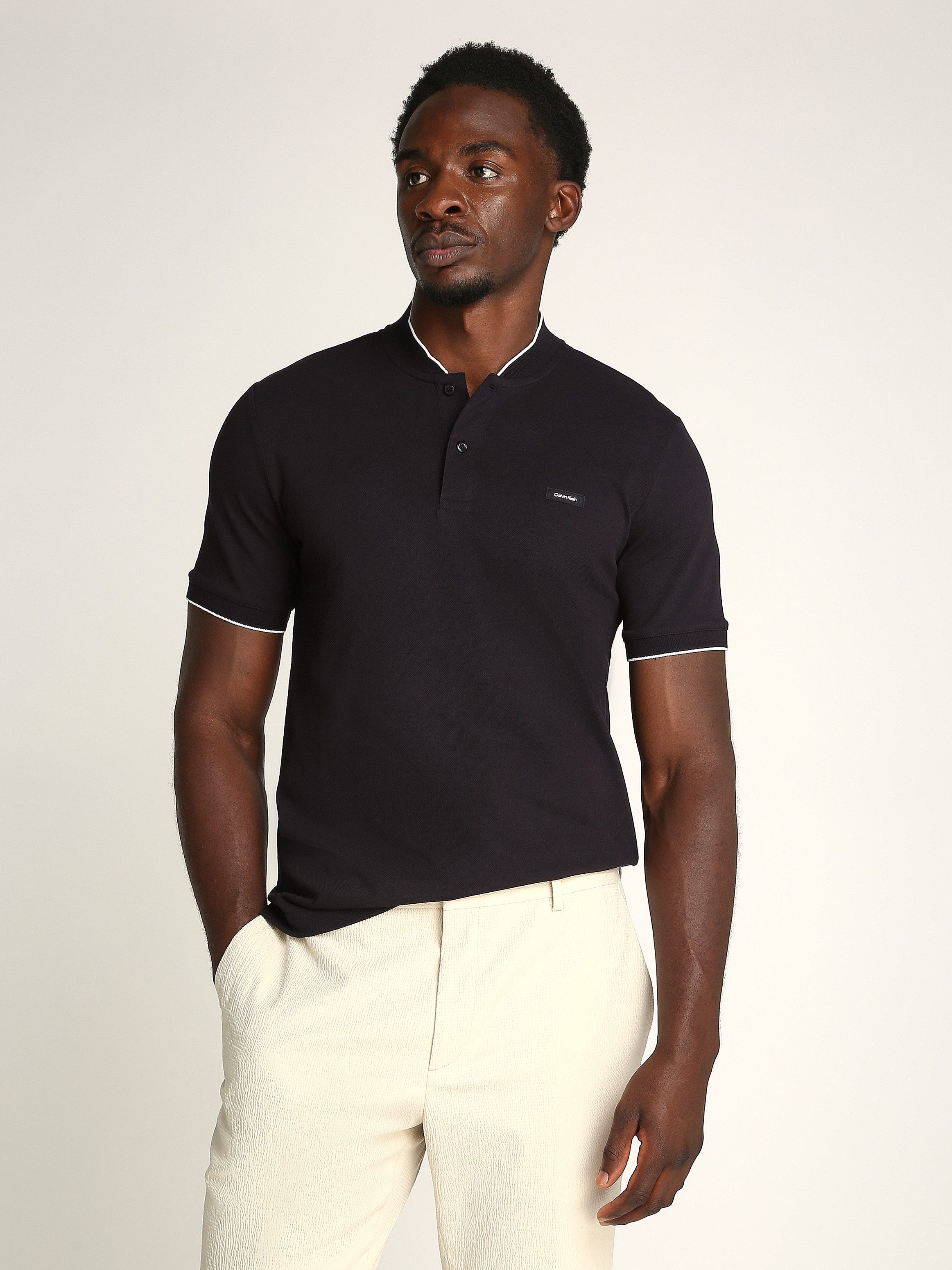Calvin Klein Poloshirt STRETCH PIQUE STAND günstig online kaufen