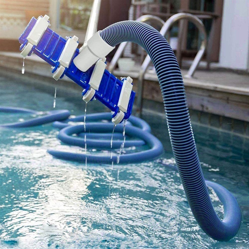 Melko Poolschlauch Poolschlauch Ø32mm 6,6Meter 9,9M in Schwarz o. Blau Flexschlauch Pool, max.3,0 Bar, (Stück), Bessere Passgenauigkeit