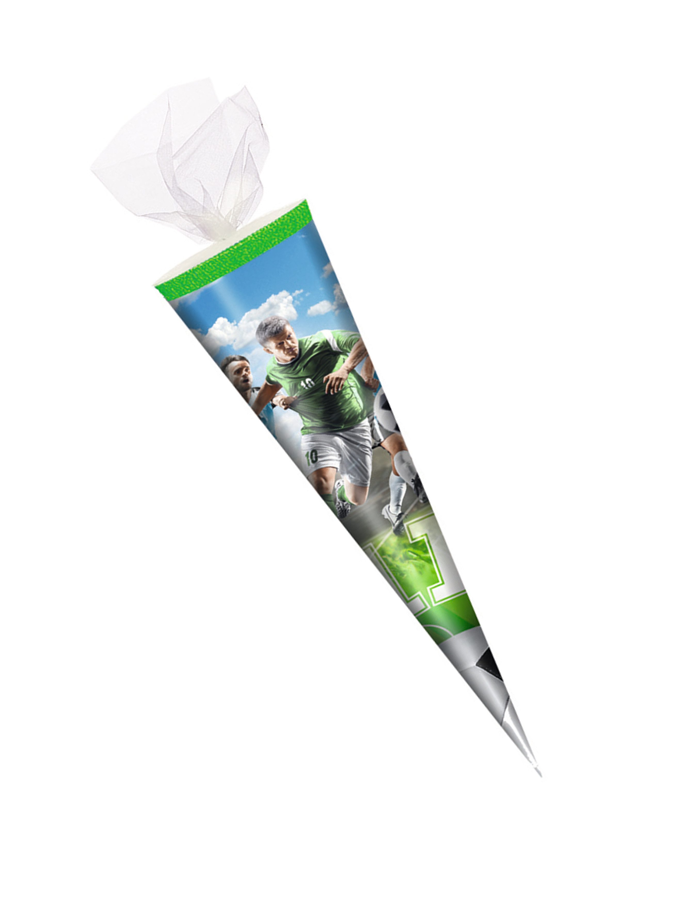 Livepac Office Schultüte Schultüte / Zuckertüte / 35cm / rund / Tüllverschluss / "Fußball"