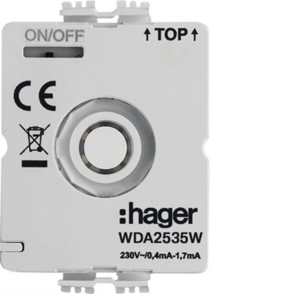 Hager Abdeckrahmen Hager LED-Modul Drehschalter WDA2535W