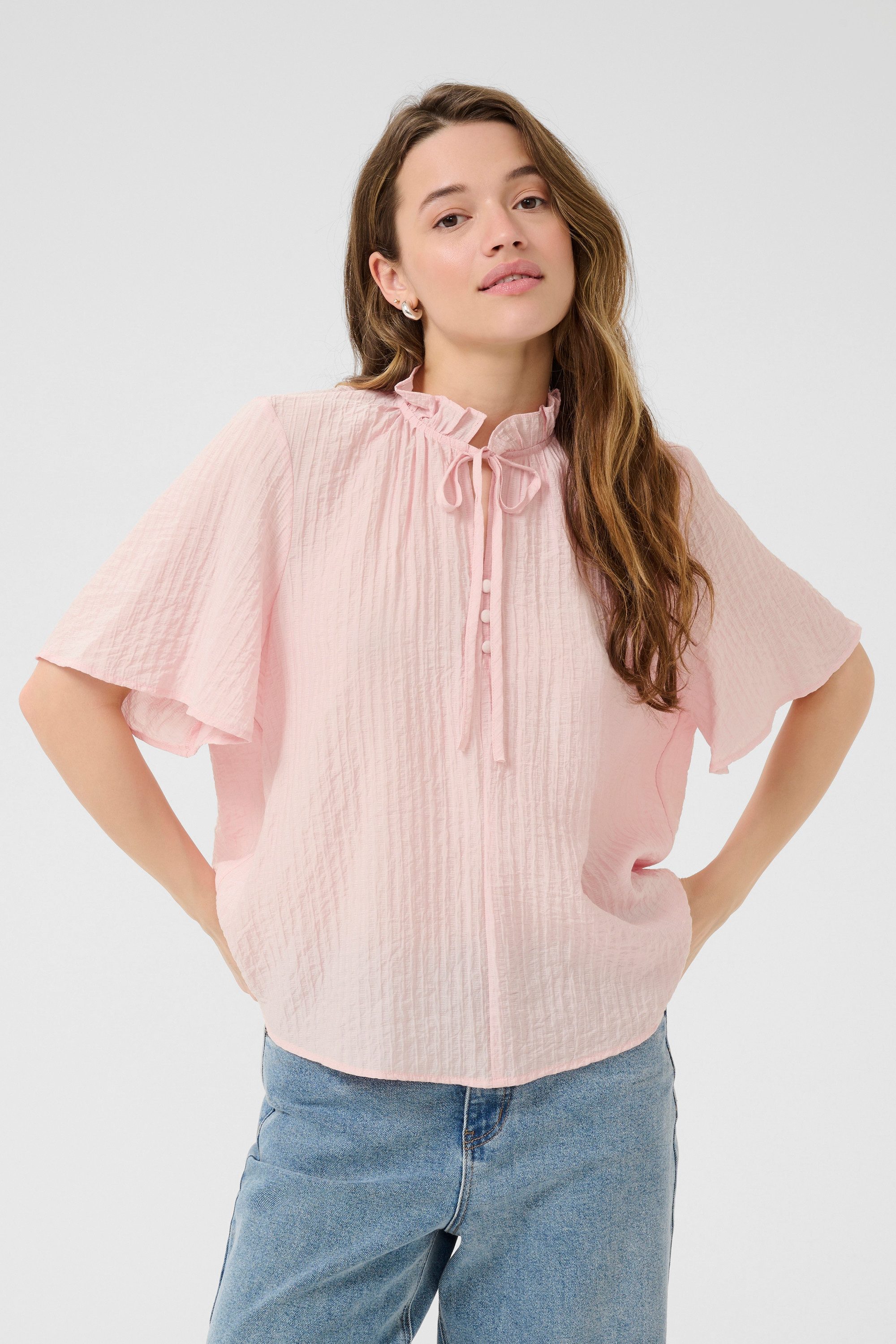 Kurzarmbluse Kurzarm-Bluse KAlianna