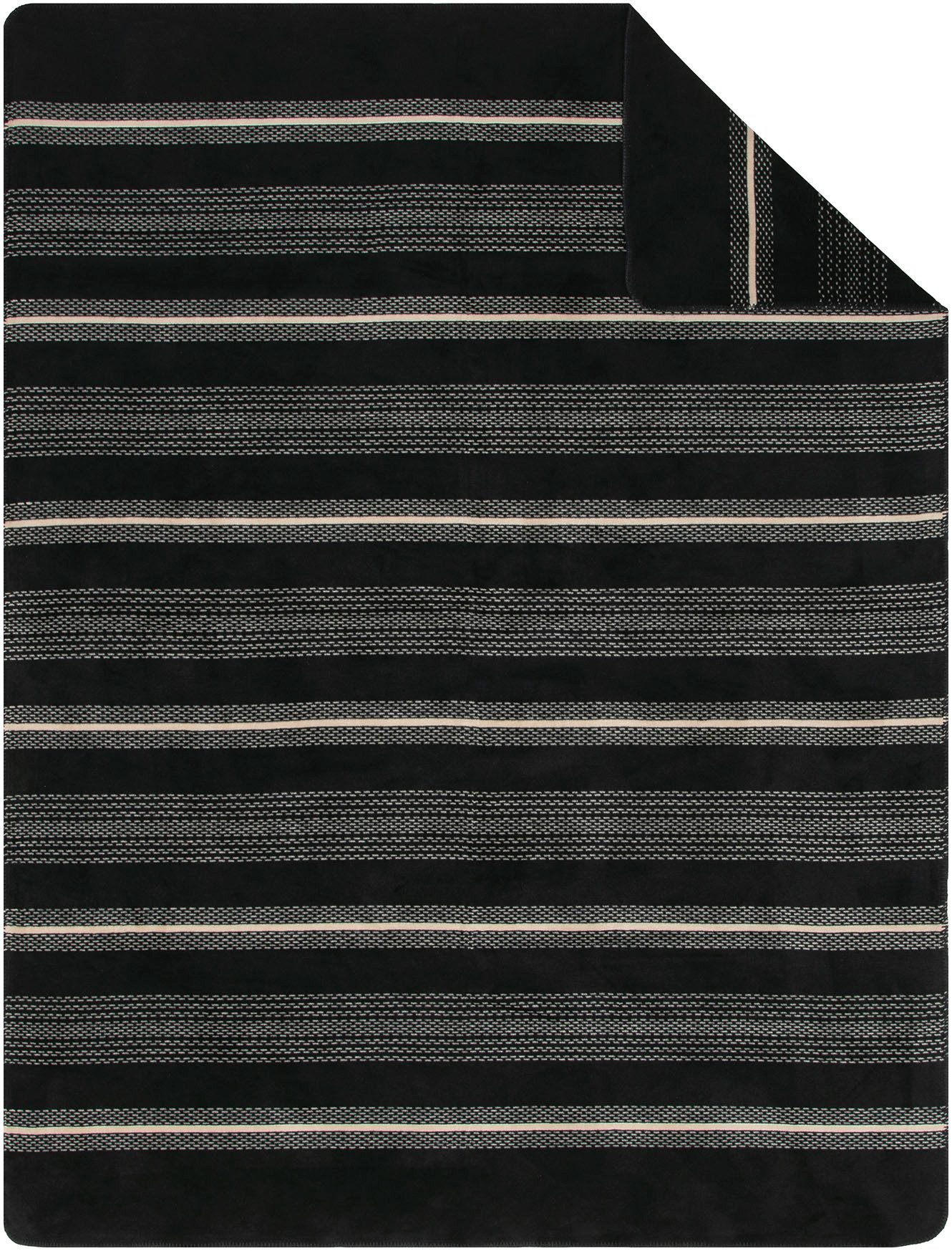 Wohndecke Wohndecke Cartagena, IBENA, in minimalistischem Streifendesign günstig online kaufen