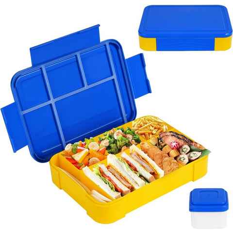 autolock Lunchbox 1330ml Lunchbox Kinder Auslaufsicher Bento Box,Blau und Rosa