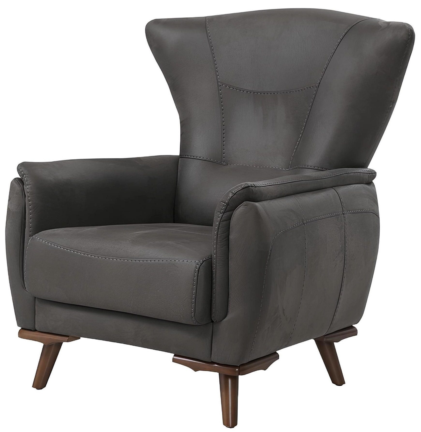 Xlmoebel Loungesessel Eleganter grauer Sessel mit modernem Design für stilvolles Wohnen (1-St., Sessel), Hergestellt in Europa