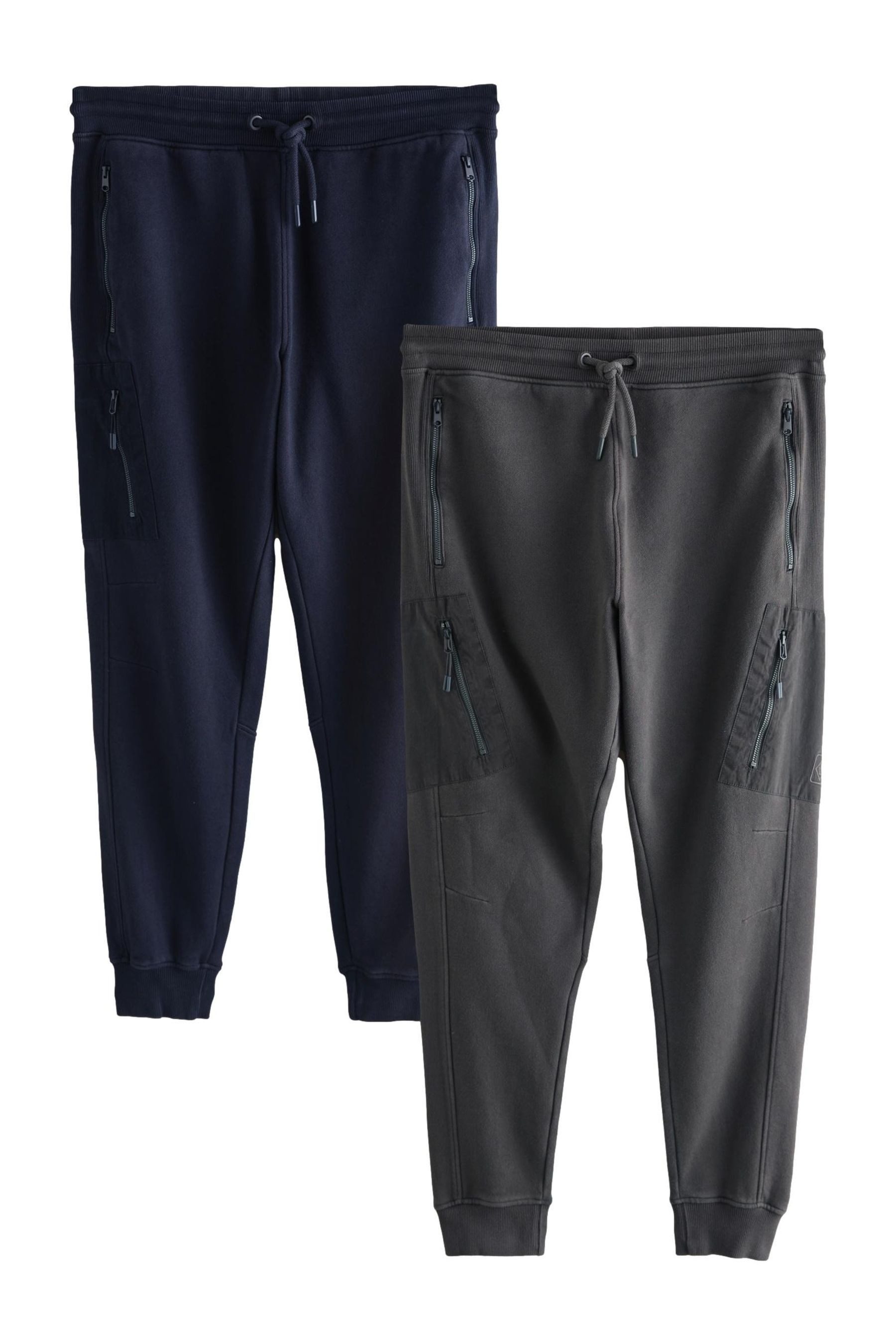 Jogginghose Slim Fit Jogginghose im Utility-Stil im 2er-Pack