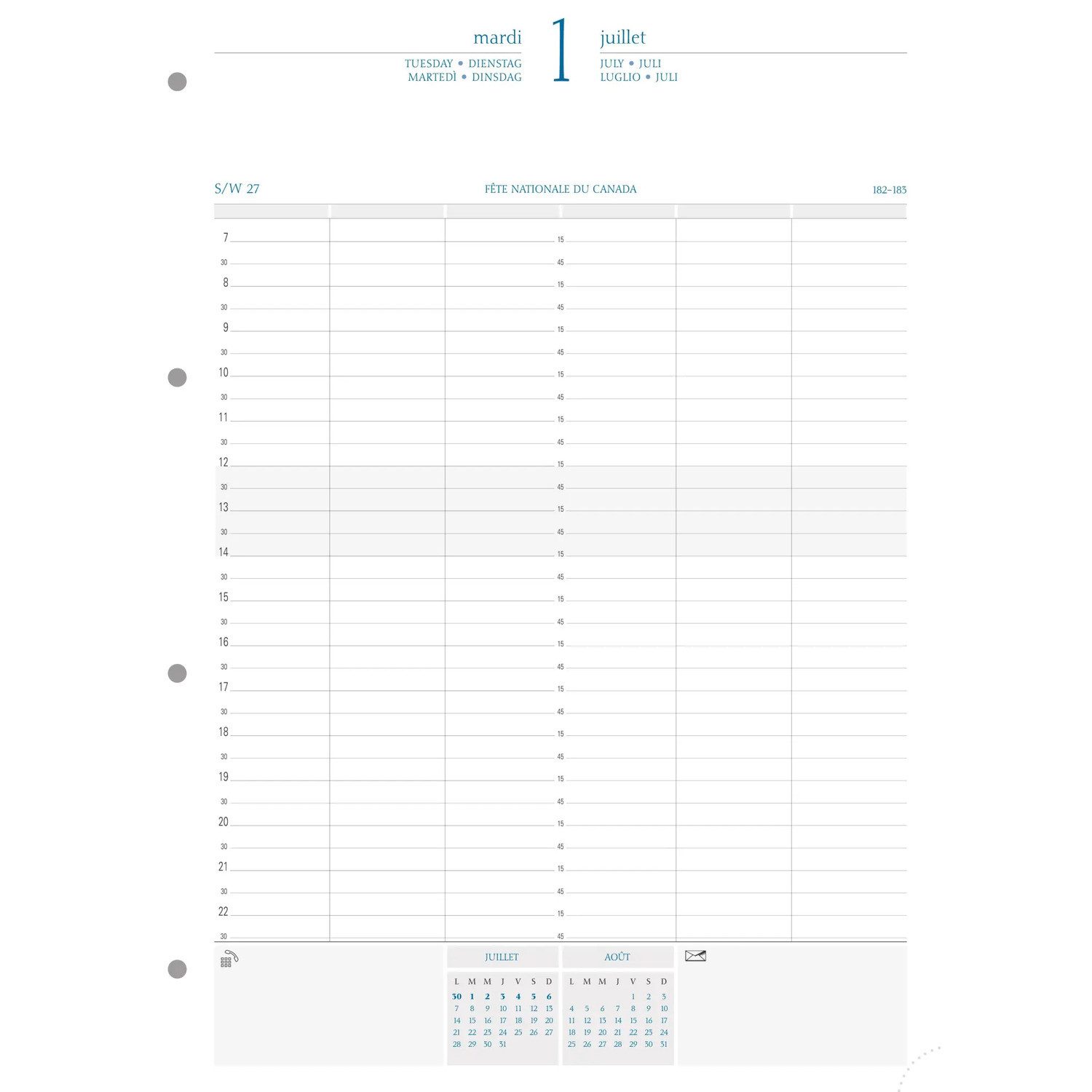 Quo Vadis Сумкиkalender Календари 1 Tag pro Seite 1 Jahr 2026