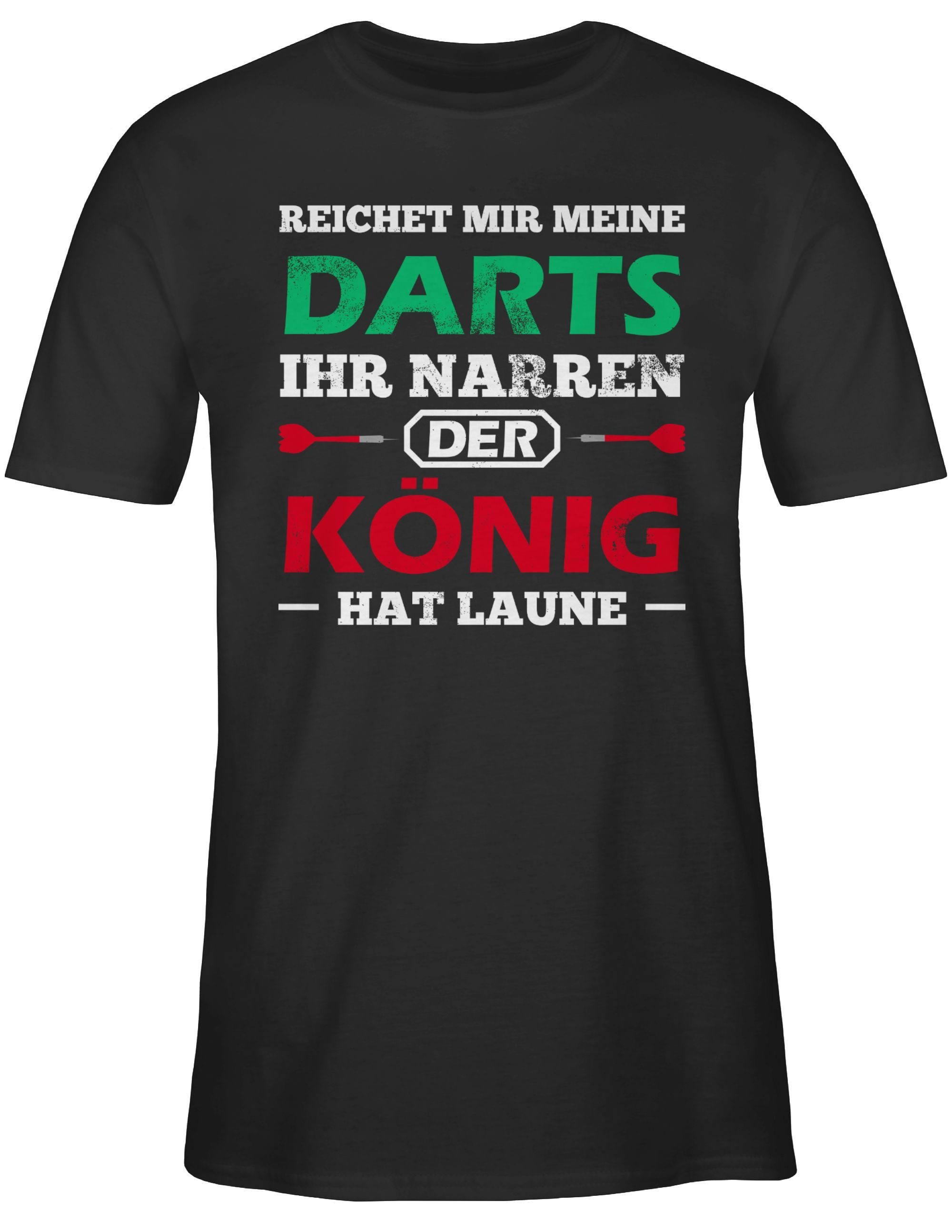 Sport Dart Schwarz Zubehör König 1 Shirtracer T-Shirt Spruch