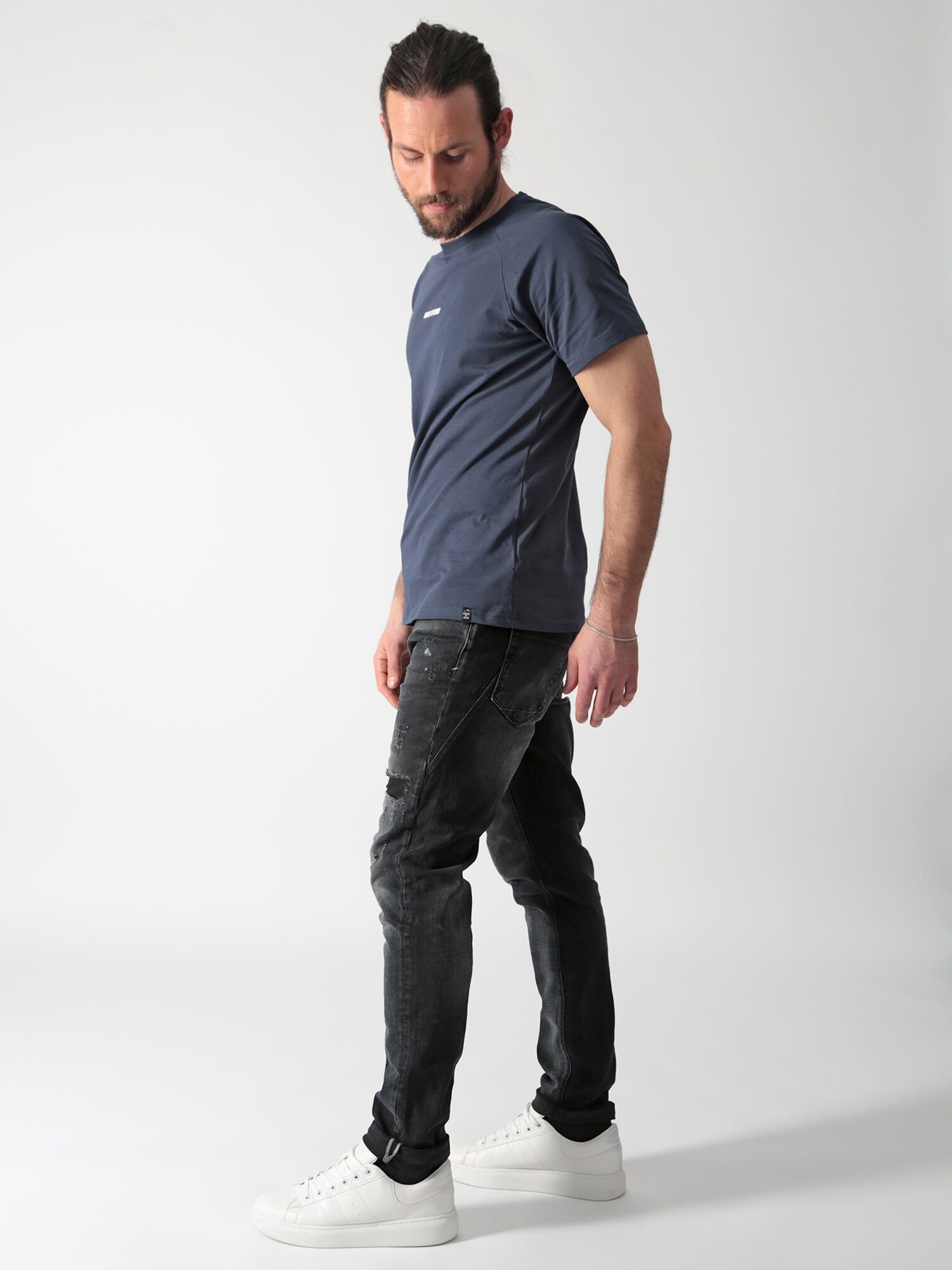 Tapered-fit-Jeans of Tragekomfort Black Angenehmer Alvin Miracle Denim Noughty