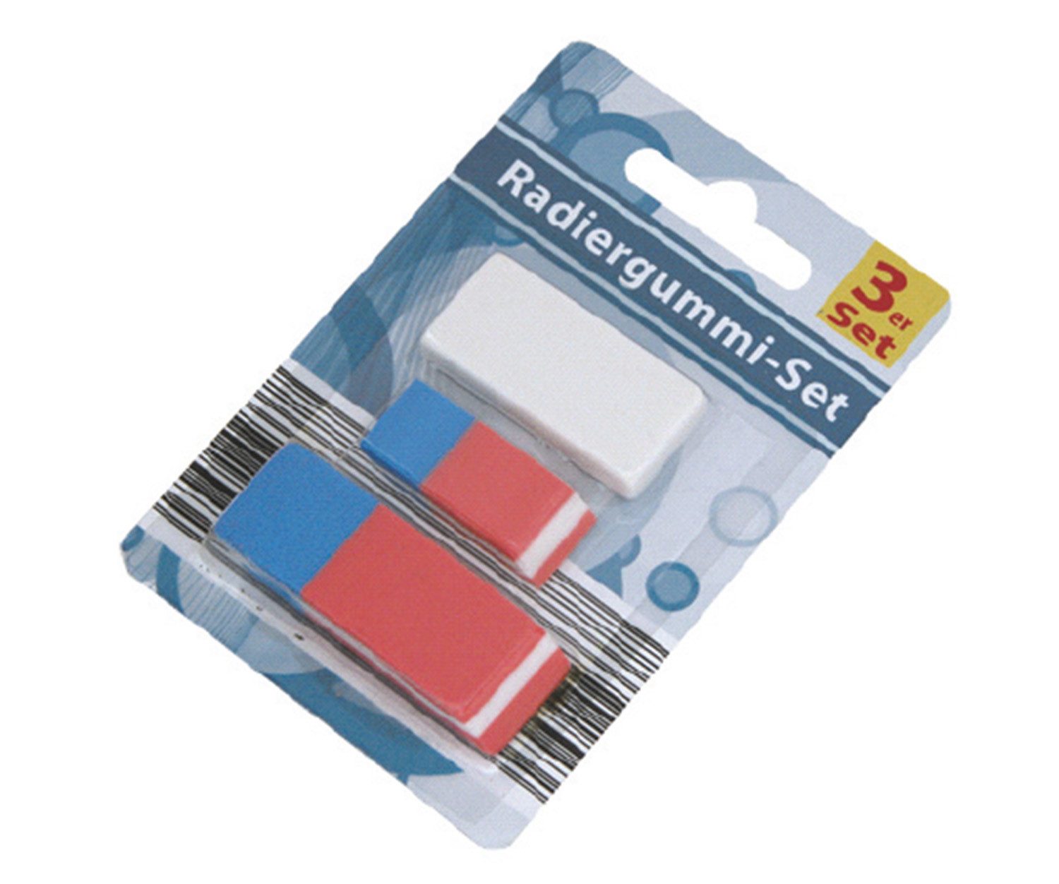 Radiergummi Radiergummi-Set, 3er Set