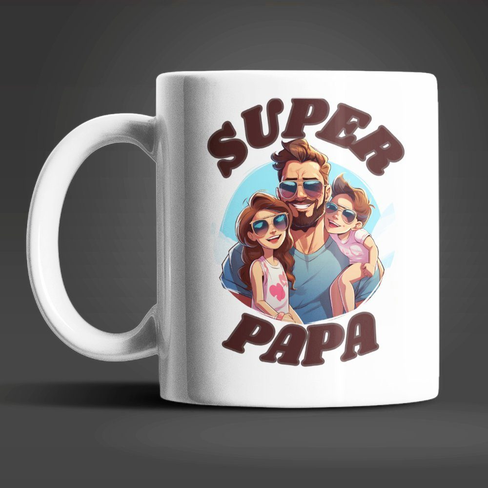 Auswahl treffen WS-Trend Tasse Keramik Papa ml, Teetasse Kaffeetasse Geschenkidee 330 Coffee Super