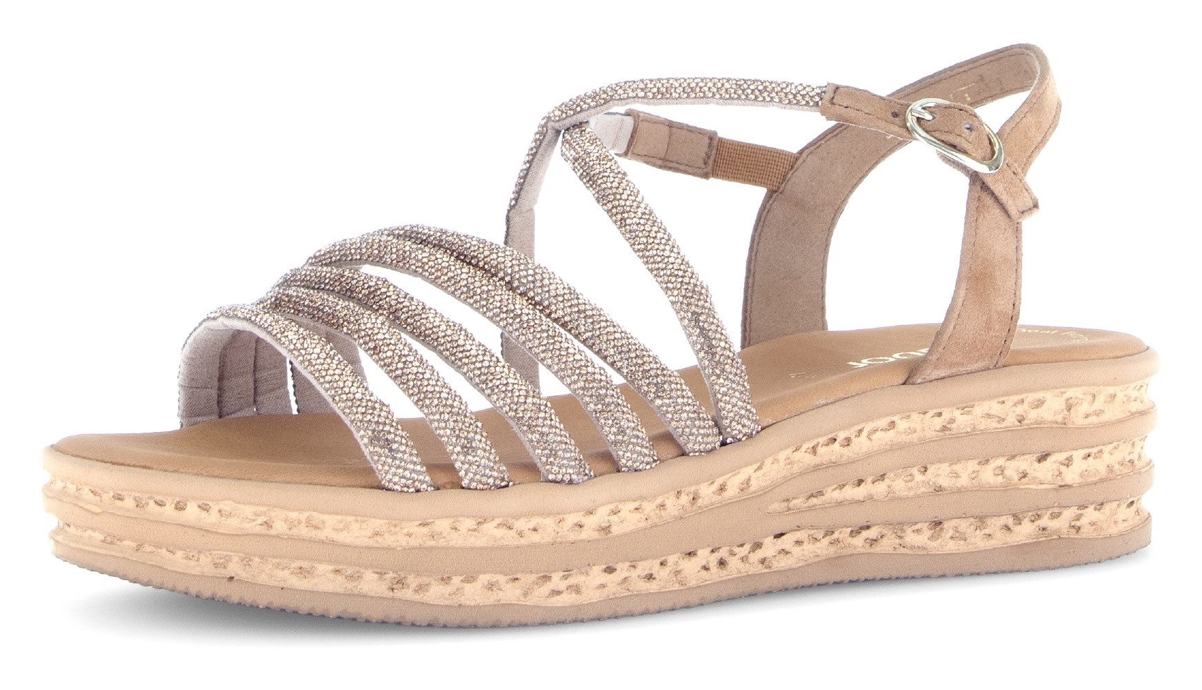 Gabor Keilsandalette, Plateau, Sommerschuh, Riemchensandale mit Best Fittin günstig online kaufen