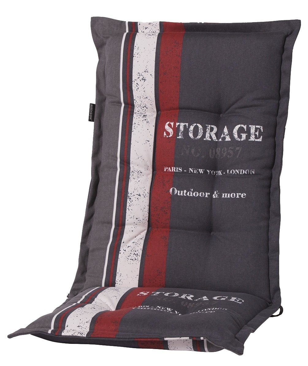 Madison Hochlehnerauflage G 148 Storage Red Gartenstuhl Auflagen Kissen