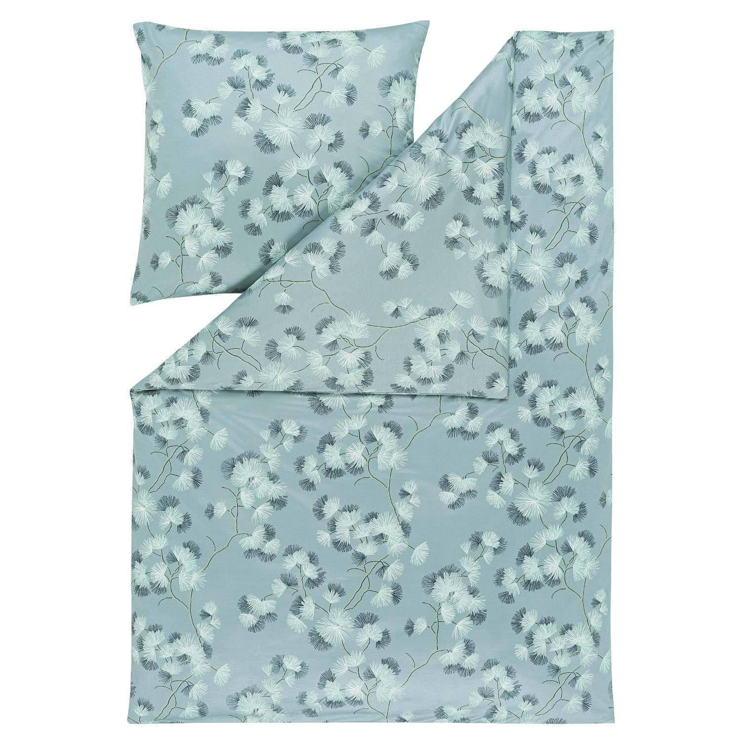 Estella Bettwäsche Estella Interlock Jersey Bettwäsche Rumi 6963-532 Blume Salbei 135x200, 2 teilig