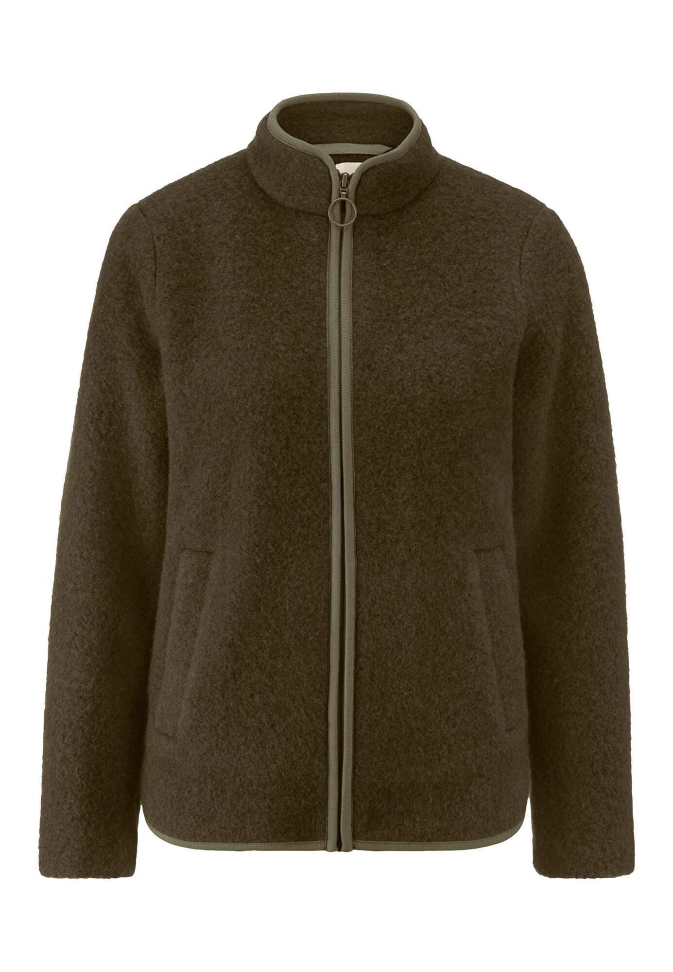 Hessnatur Fleecejacke Regular aus reiner Bio-Merinowolle (1-St)