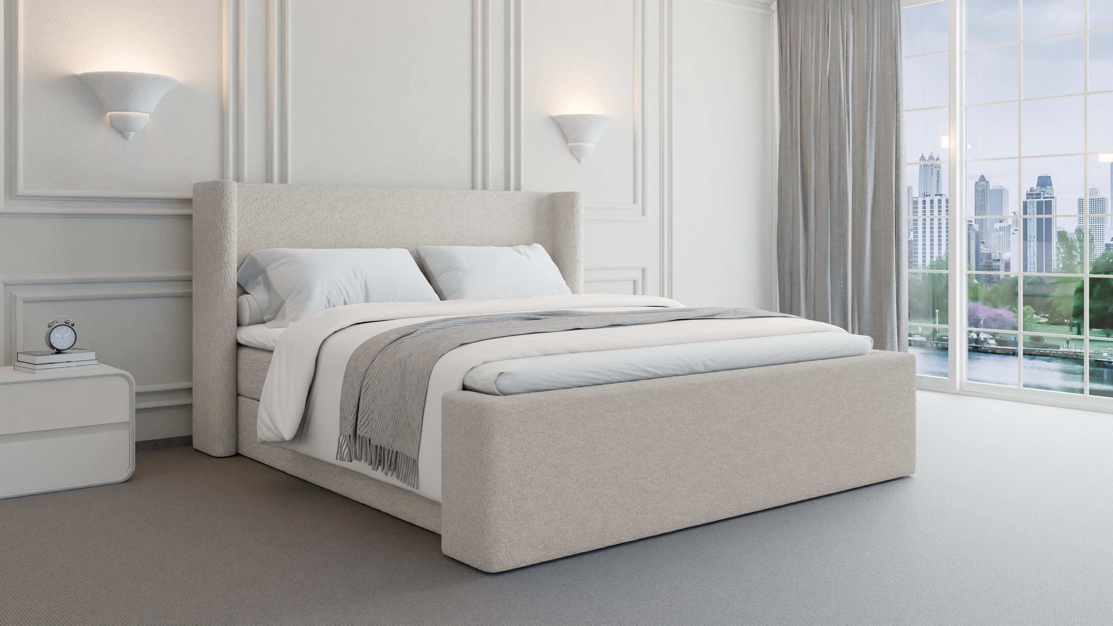 MOEBLO Boxspringbett BETT 09 (Doppelbett mit günstig online kaufen