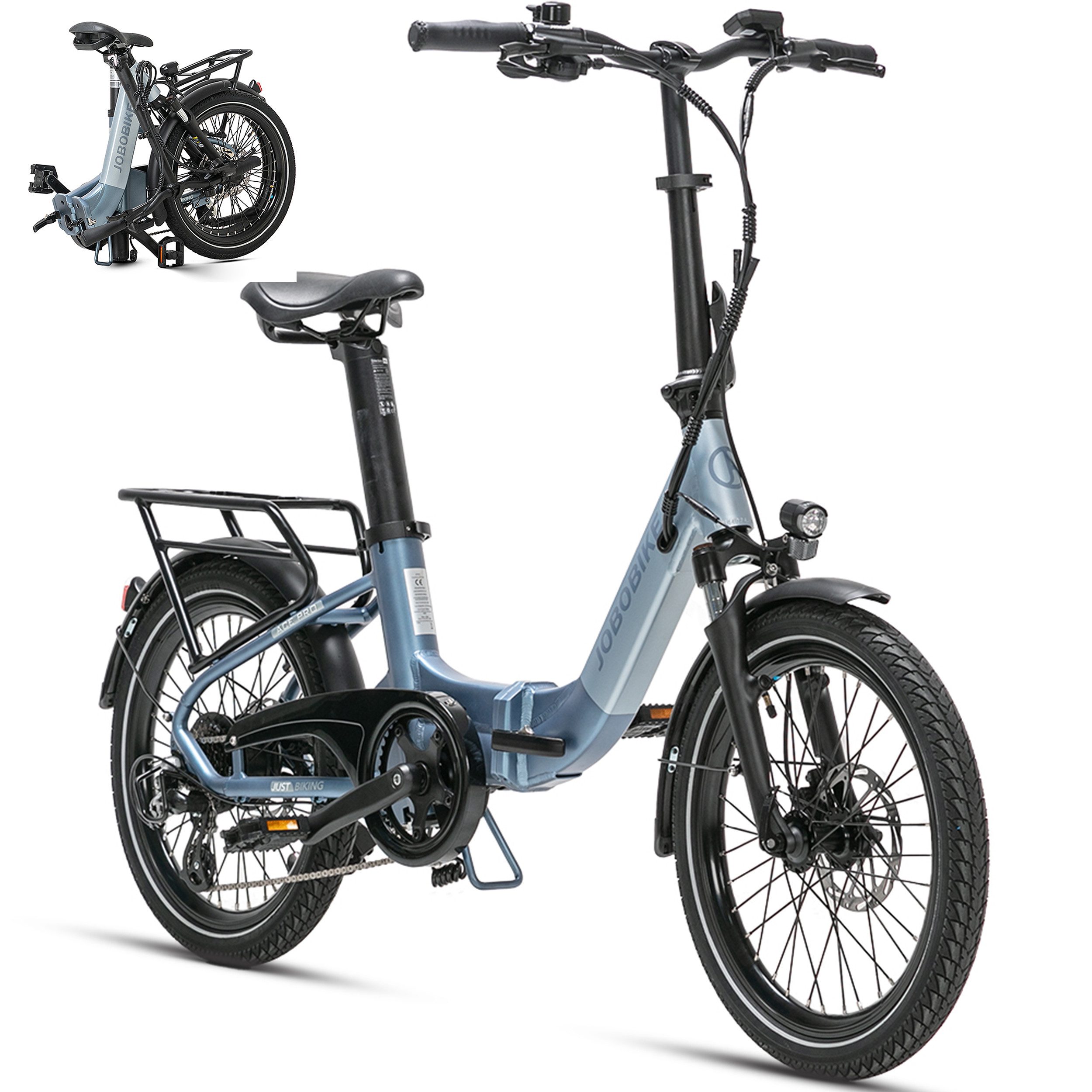 E-Bike Klapprad 20 Zoll Faltrad, Ace/ACE Pro Cityrad, 360Wh Sitzrohrakku, bis 100km
