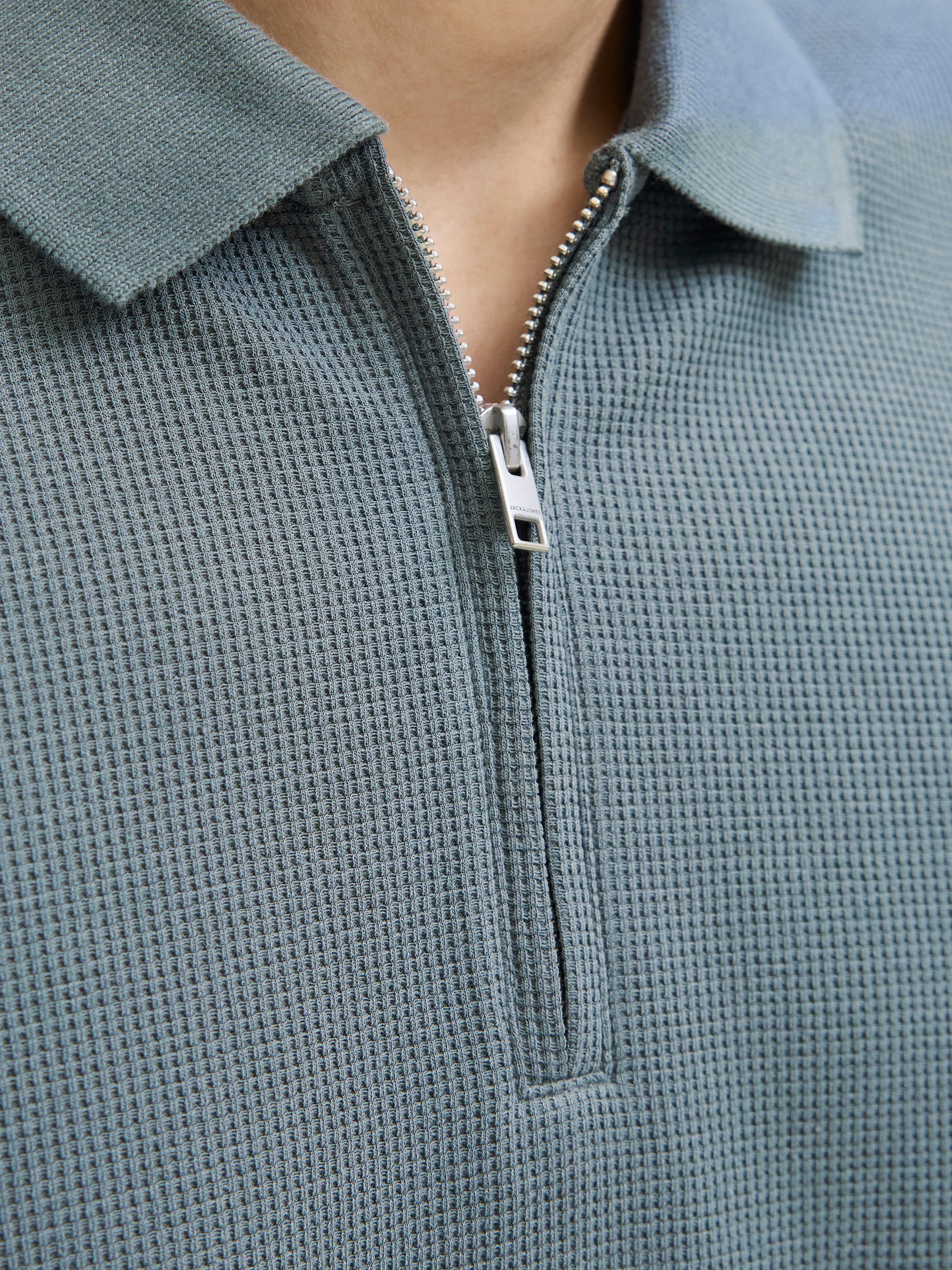 Jack & Jones Poloshirt JJEAUSTIN ZIP POLO SS NOOS mit Polokragen