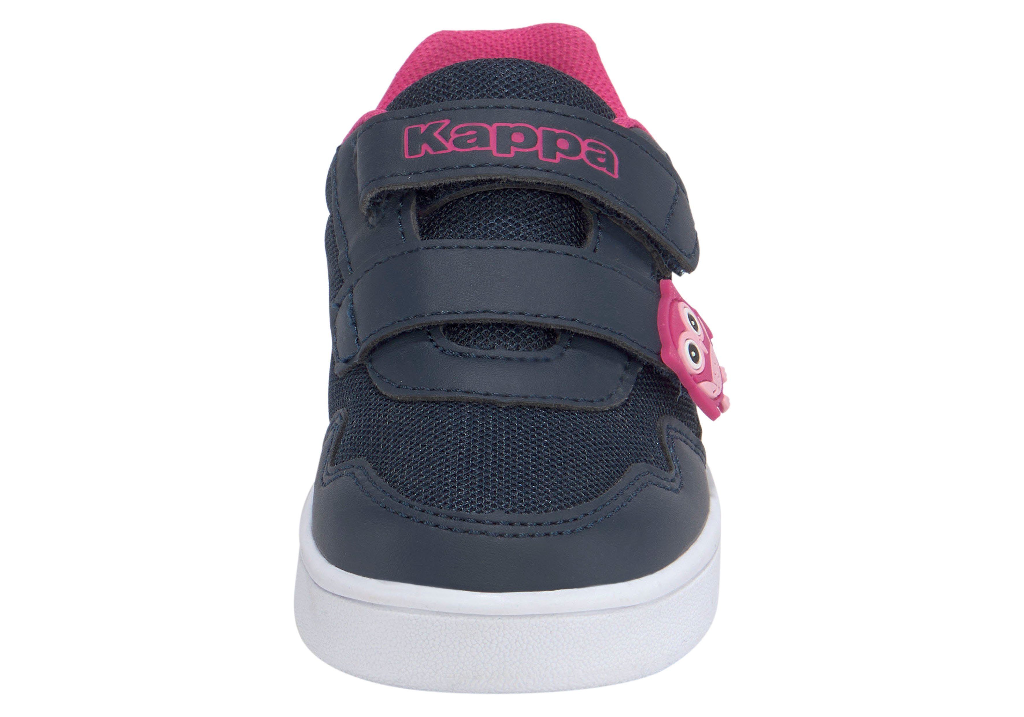 mit Kappa navy-pink Sneaker Klettverschluss