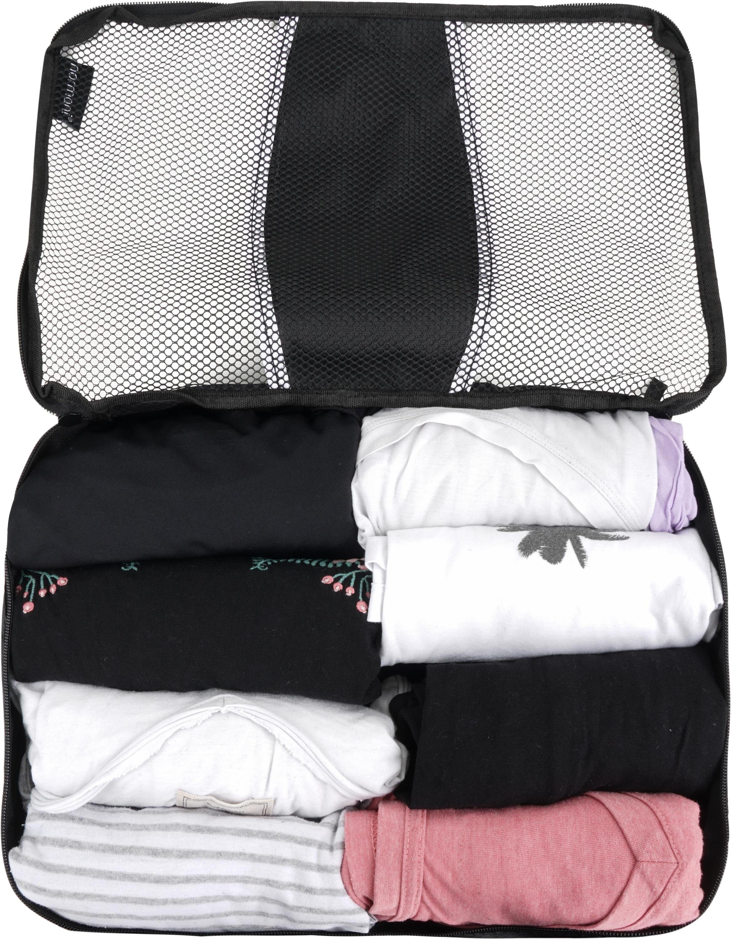 Kleidersack 5 Waschbeutel normani St) in Tunja verschiedenen Packtaschen mit (Set, Größen Kleidertaschen-Set 5