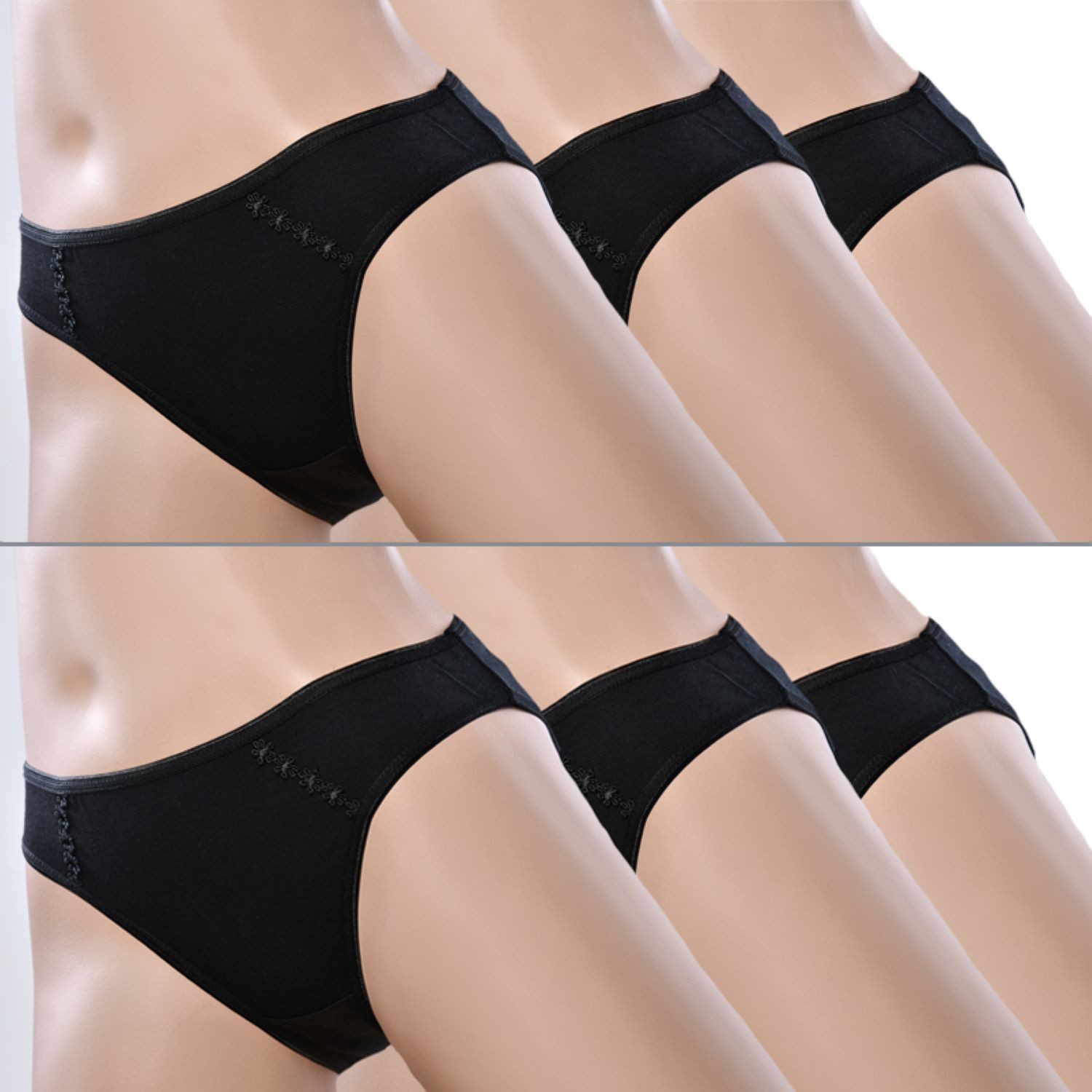 Toker Collection® Bikinislip Damen Bikinislip 6er Pack, Baumwolle (6er Pack günstig online kaufen