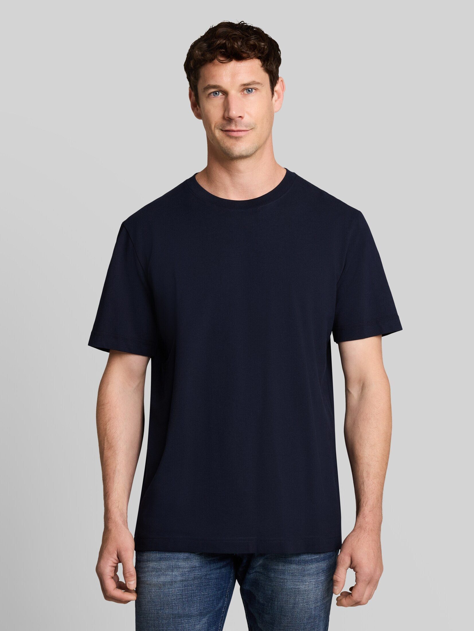 TOM TAILOR T-Shirt mit Pique Struktur