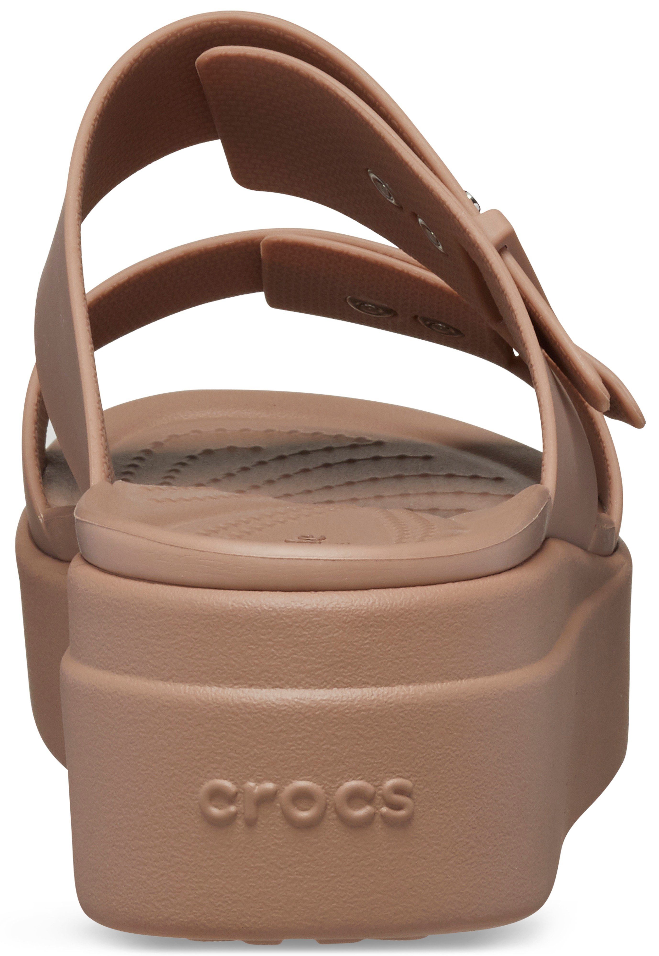 Crocs Brooklyn Low Wedge Pantolette, Plateau, Sommerschuh, Schlappen mit Sc günstig online kaufen