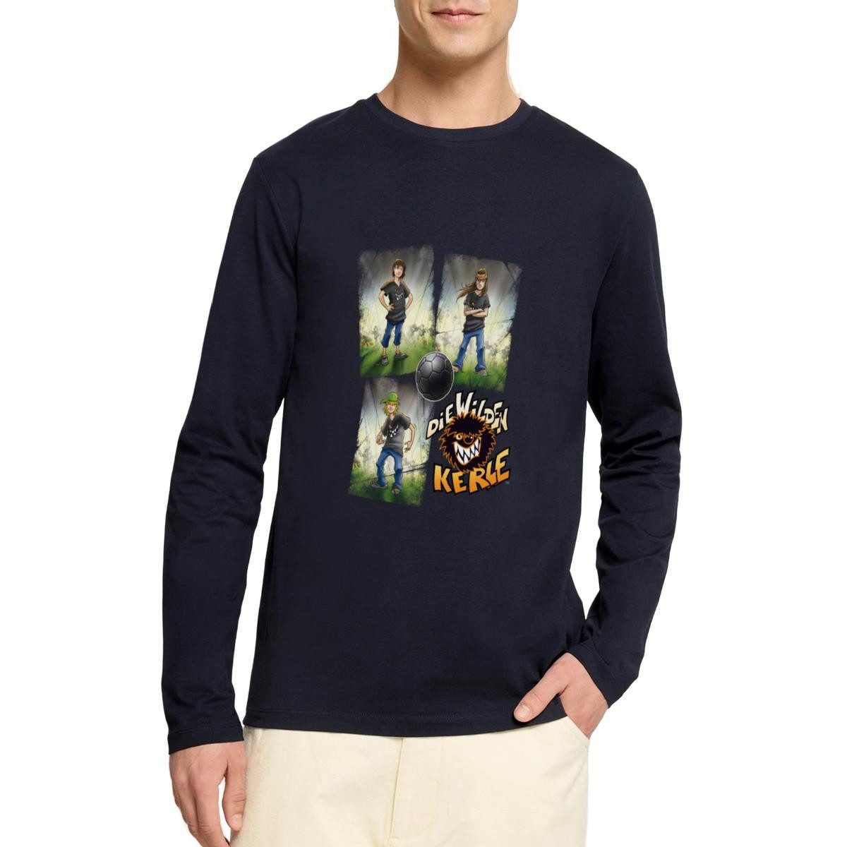 T-Shirt Die Wilden Kerle Quartett Logo Premium Langarmshirt Herren