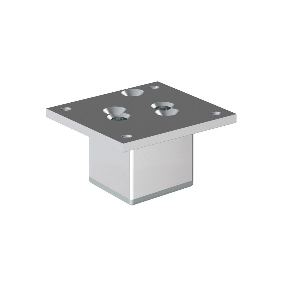 sossai® Möbelfuß Aluminium Möbelfüße, (4-St)