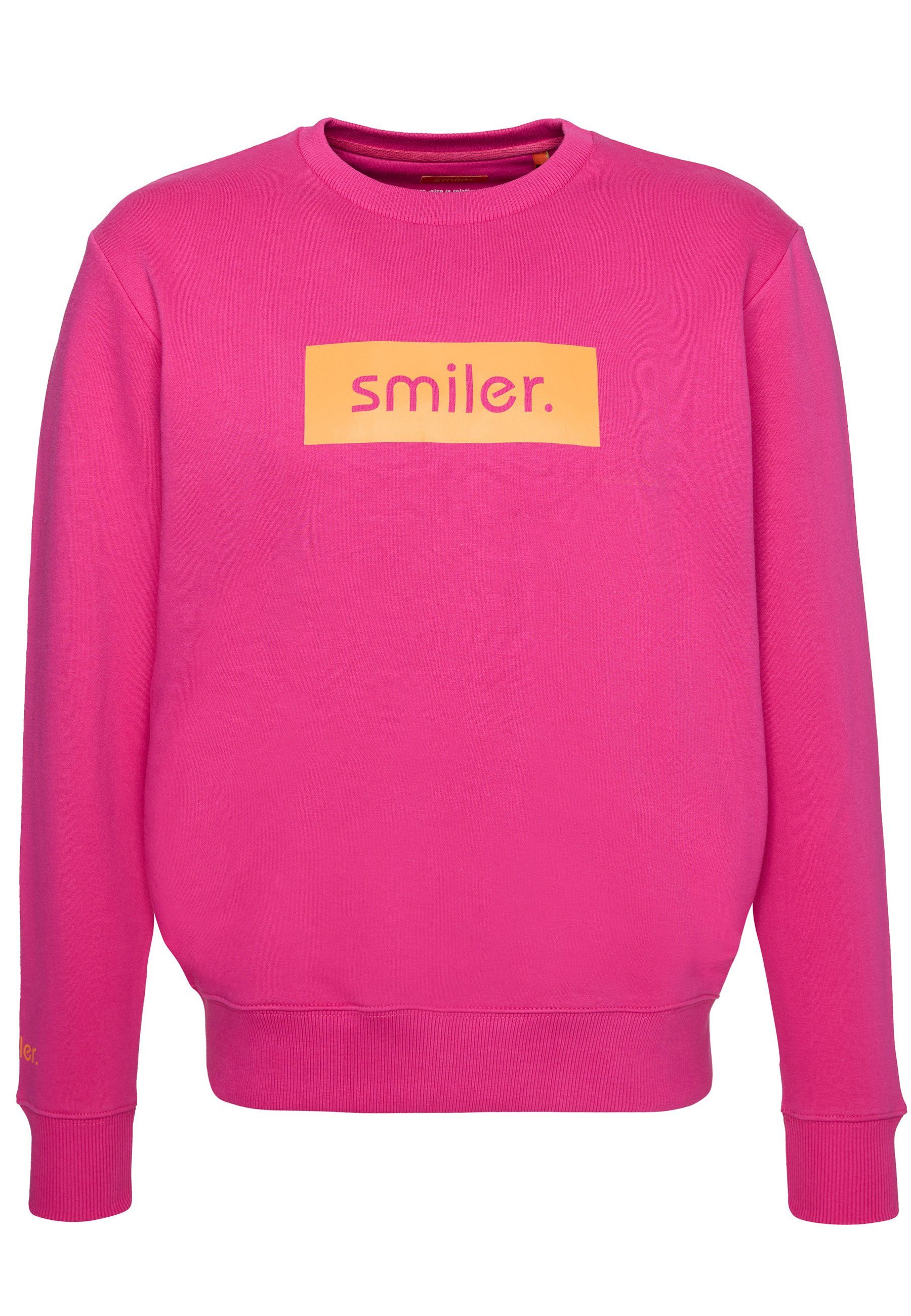 smiler. Fleecepullover Cuddle. pink
