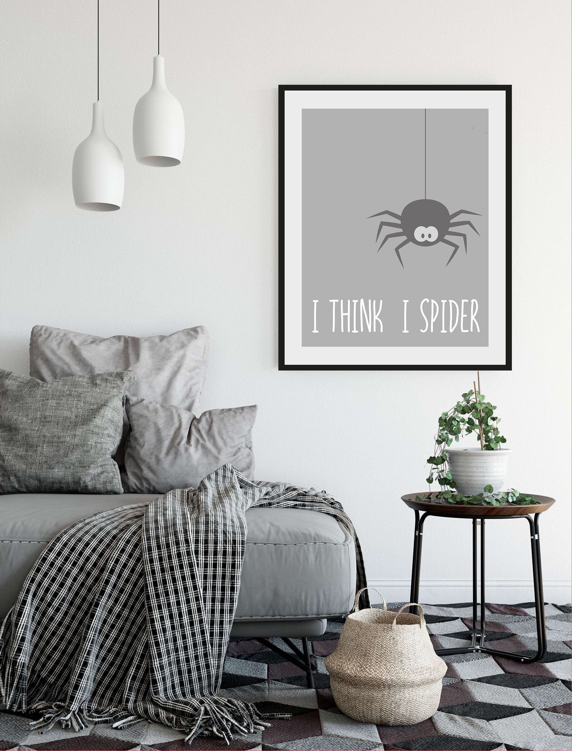 queence Bild I THINK I SPIDER, Schriftzug (1 St) | Kunstdrucke