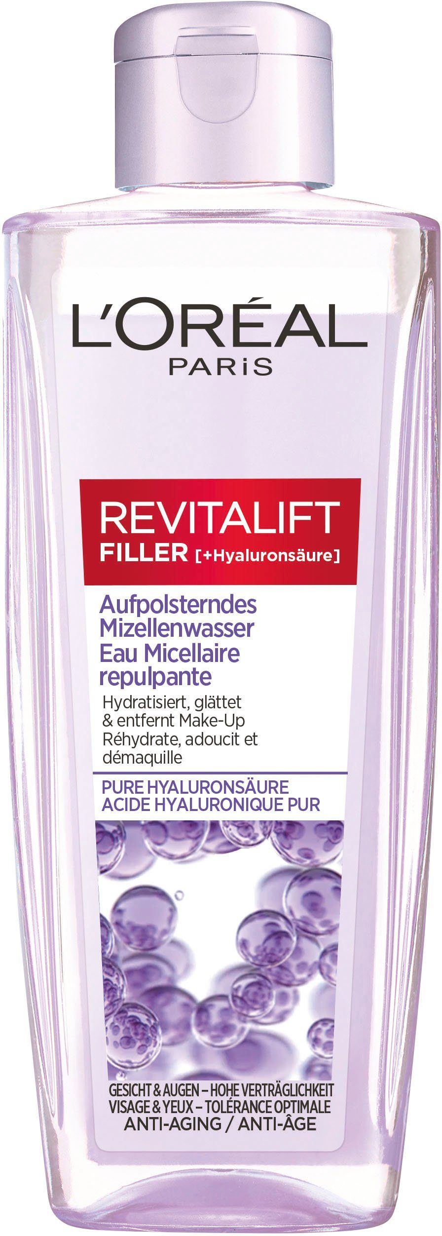 Mizellenwasser L'ORÉAL Gesichtswasser Revitalift Filler PARIS Aufpolsterndes