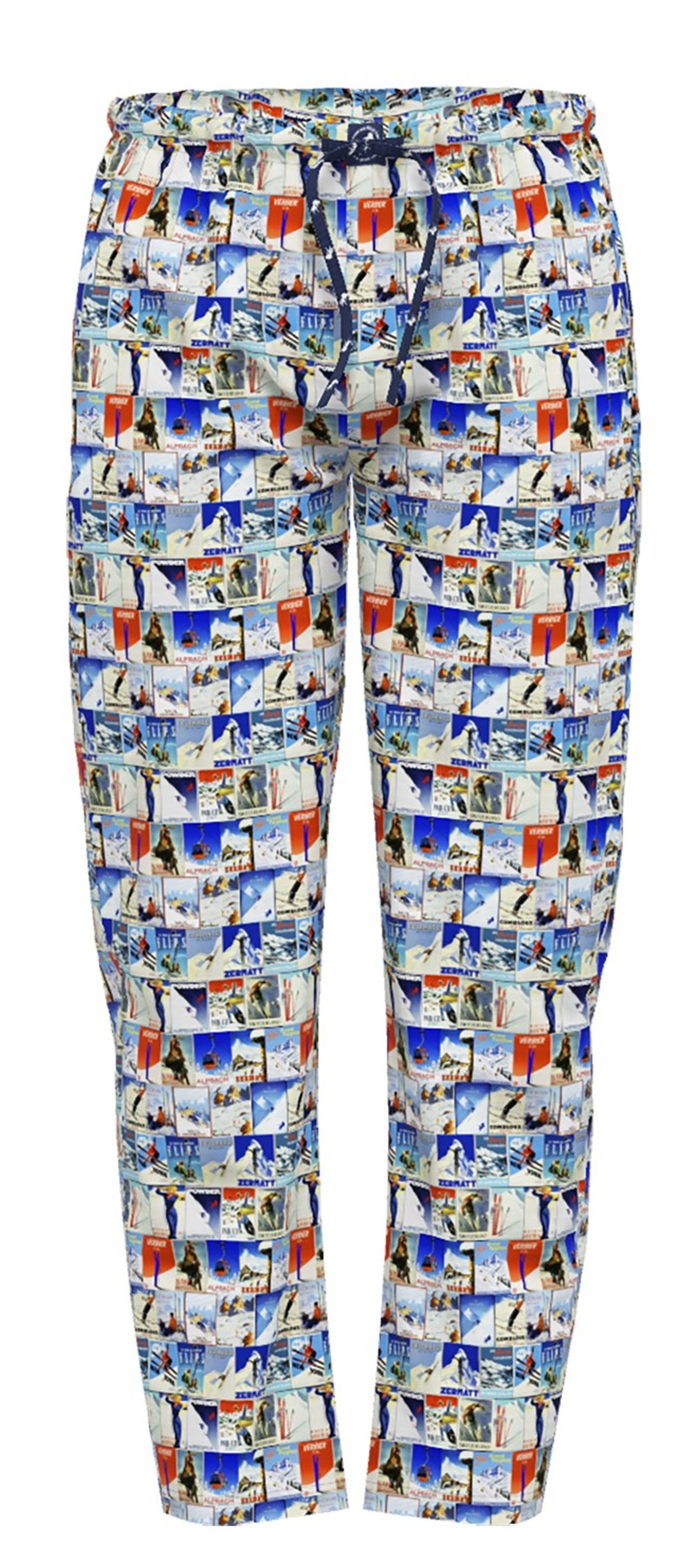 A Fish named Fred Pyjamahose Herren Schlafanzughose modisch (1-tlg) Modisches Design