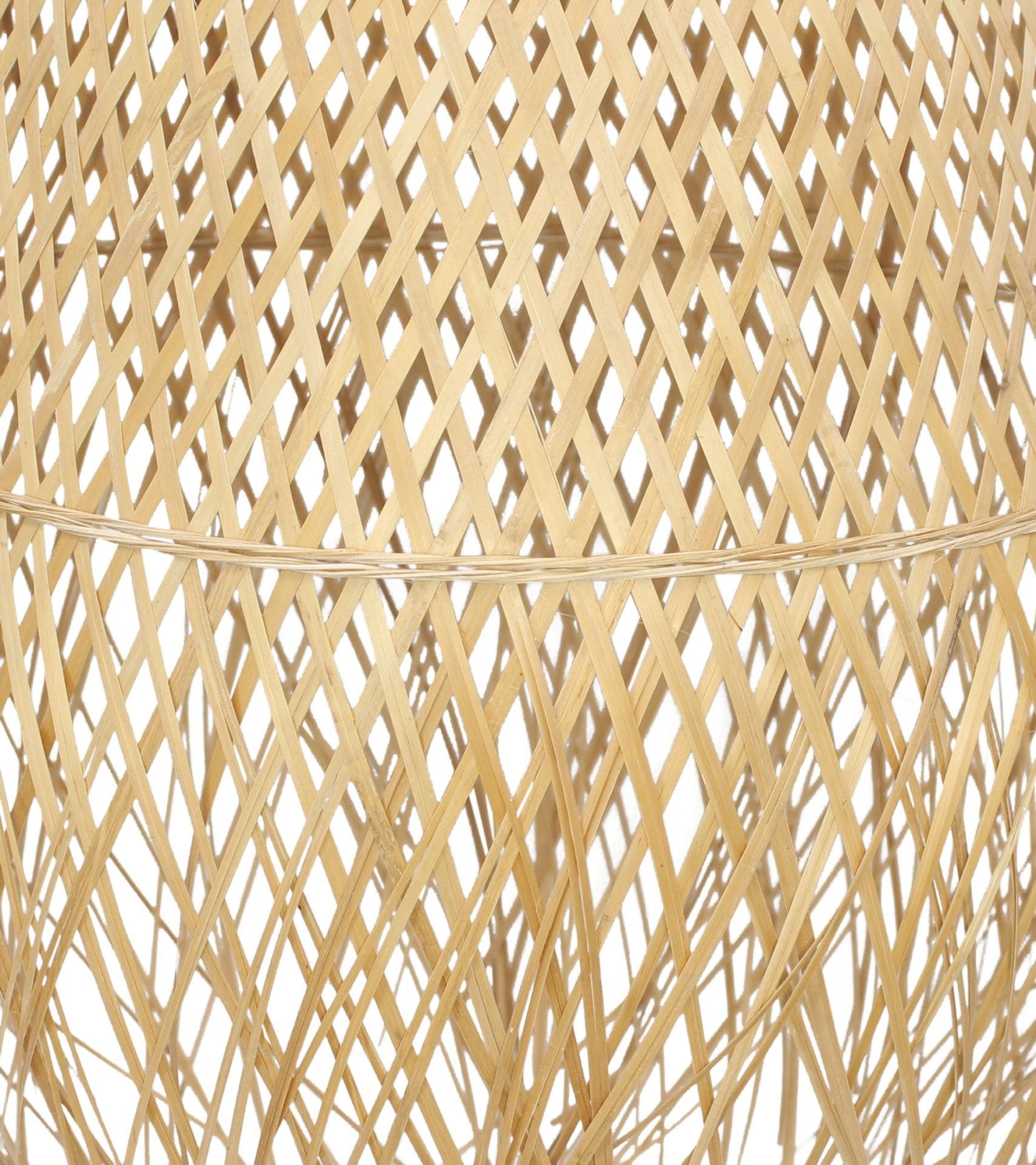 Dekoleidenschaft Lampenschirm "Ibiza" 2er Set für Hängelampe, Bambus, Hängelampenschirm Ersatzschirm, Ersatzschirm Ø 42 x 62 cm für Pendelleuchte, Deckenlampe – Bild 5 von 5