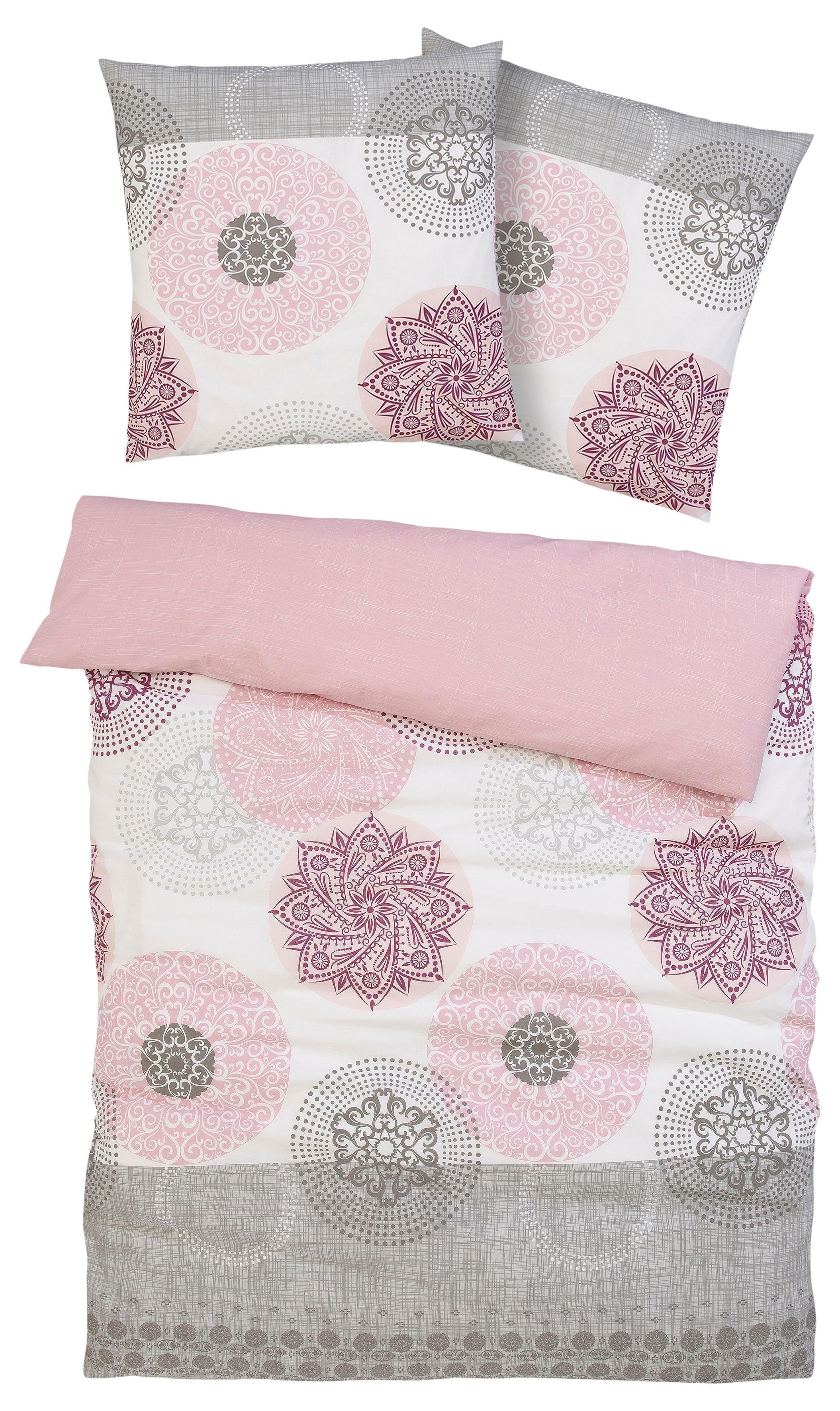 OTTO home Bettwäsche Tesso in Gr. 135x200, 155x220 oder 200x200 cm, Biber, 2 teilig, Bettwäsche mit Ornamenten und in verschiedenen Qualitäten