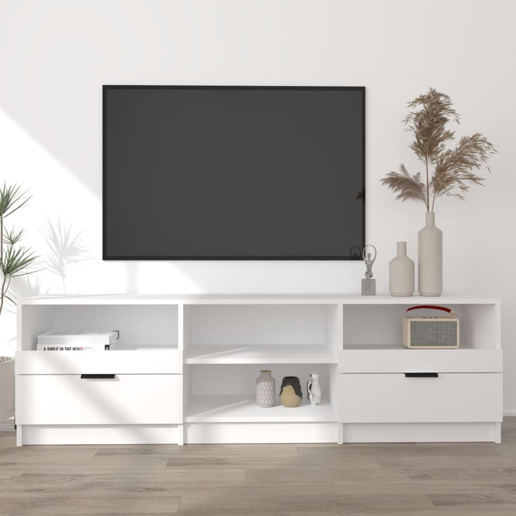 furnicato TV-Schrank Weiß 150x33,5x45 cm Holzwerkstoff
