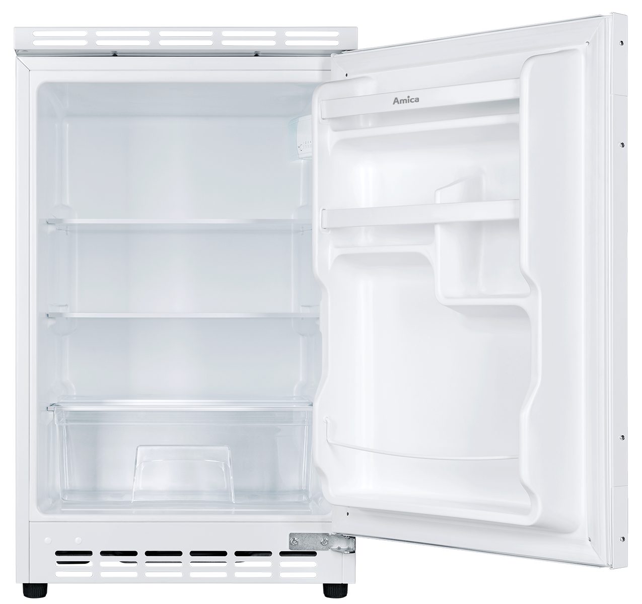 Amica Einbaukühlschrank UVKSD 351 961, 81,5 cm hoch, 49,5 cm breit, Übersichtlich, sicher, passend – dein Kühlschrank fürs Zuhause