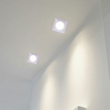 EGLO LED Einbaustrahler, LED-Leuchtmittel fest verbaut, Warmweiß, LED Einbau Strahler Decken Leuchte weiß Wohn Schlaf Zimmer