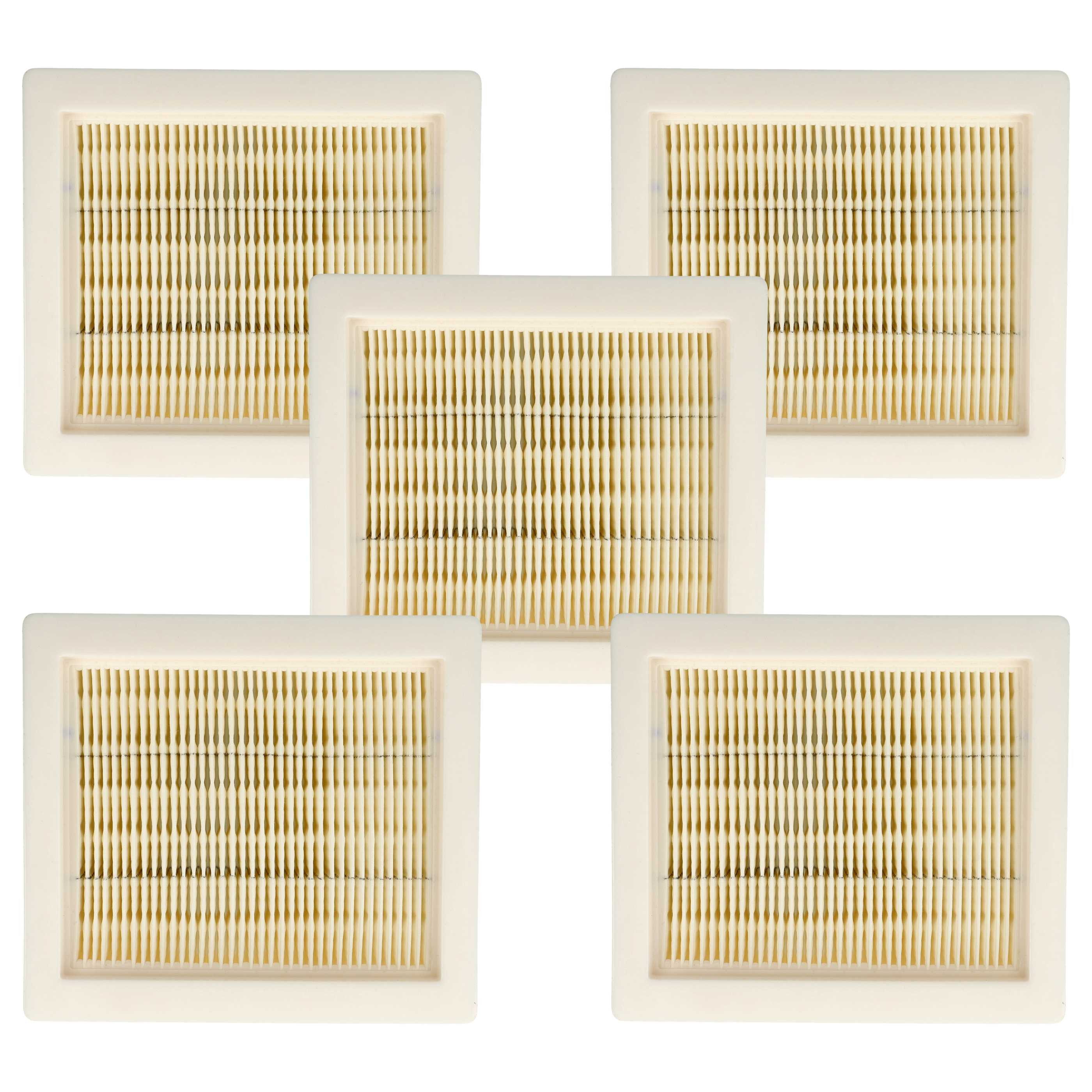 vhbw Flachfaltenfilter passend für Würth AMTS 18 L Compact Staubsauger, Nass- und, für Staubsauger