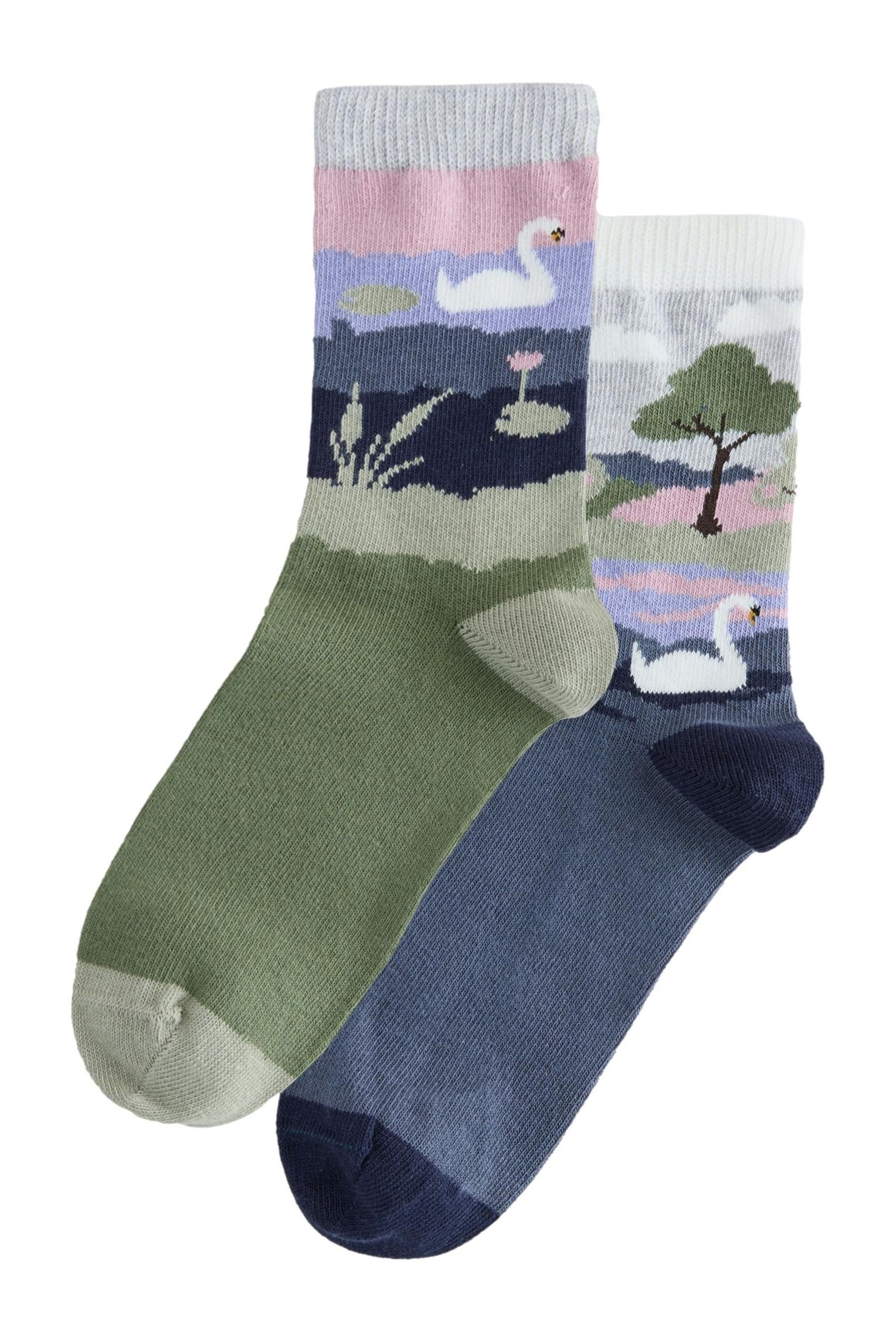 Kurzsocken Baumwollsocken mit warmem Griff, 2er-Pack