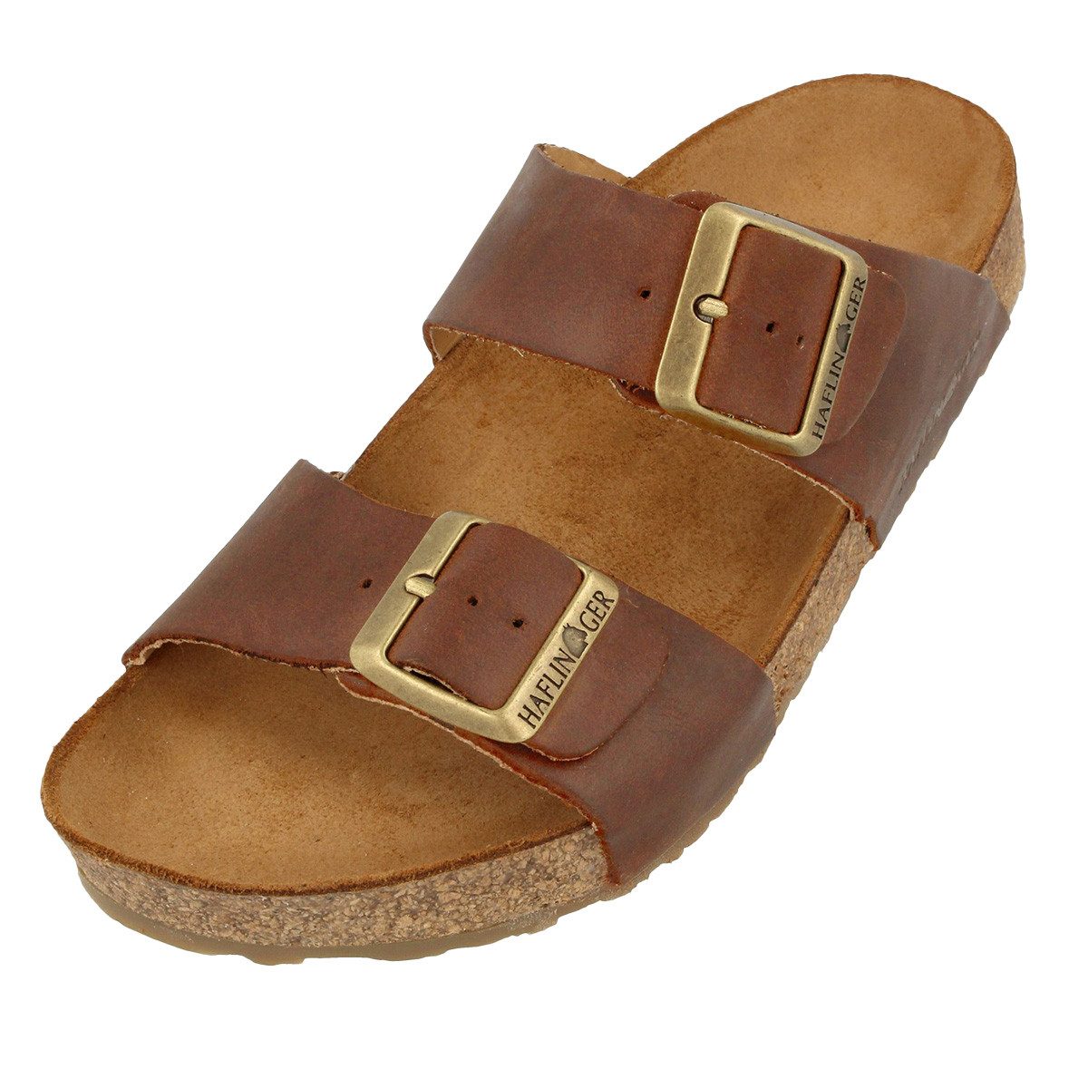 Haflinger Bio Andrea Pantolette (1-tlg) Мули - Anatomisch geformtes Fußbett, Hochwertiges Rindsleder