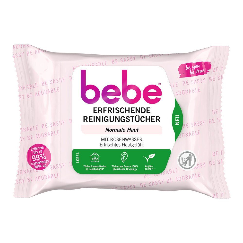 bebe Gesichtsreinigungstücher Erfrischende Reinigungstücher - 25 St.