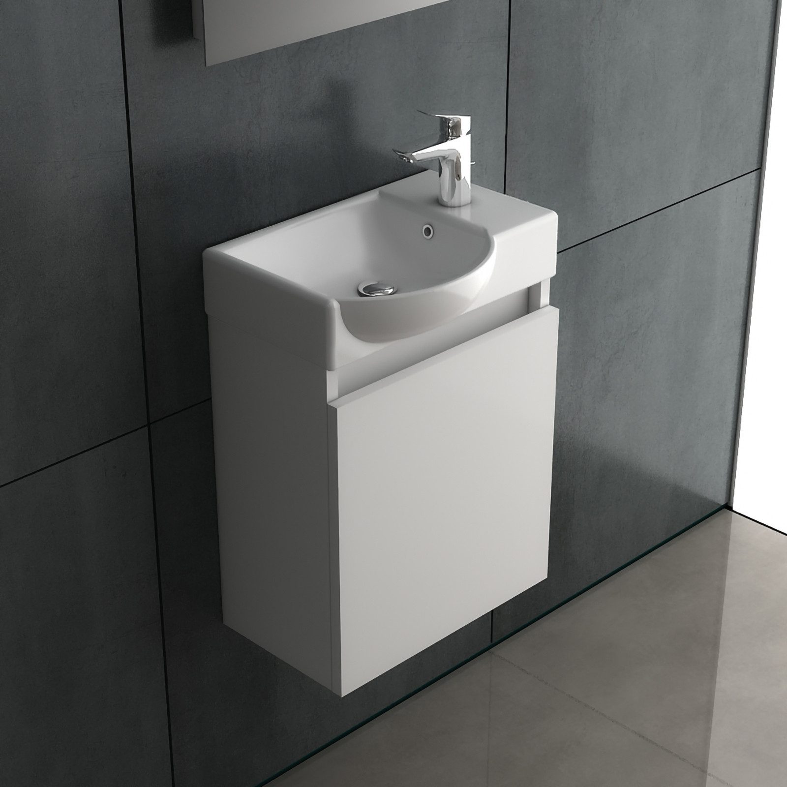 Alpenberger Badezimmer-Set Vormontiert, Waschtisch mit Unterschrank, Waschb günstig online kaufen