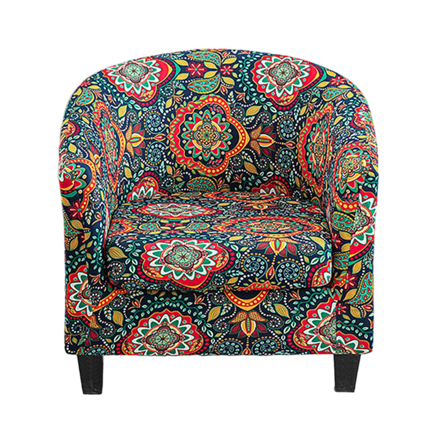 Refttenw Sofahusse 1 Sitzer Elastizität Sofabezug Bedruckter Stuhlbezug mit günstig online kaufen