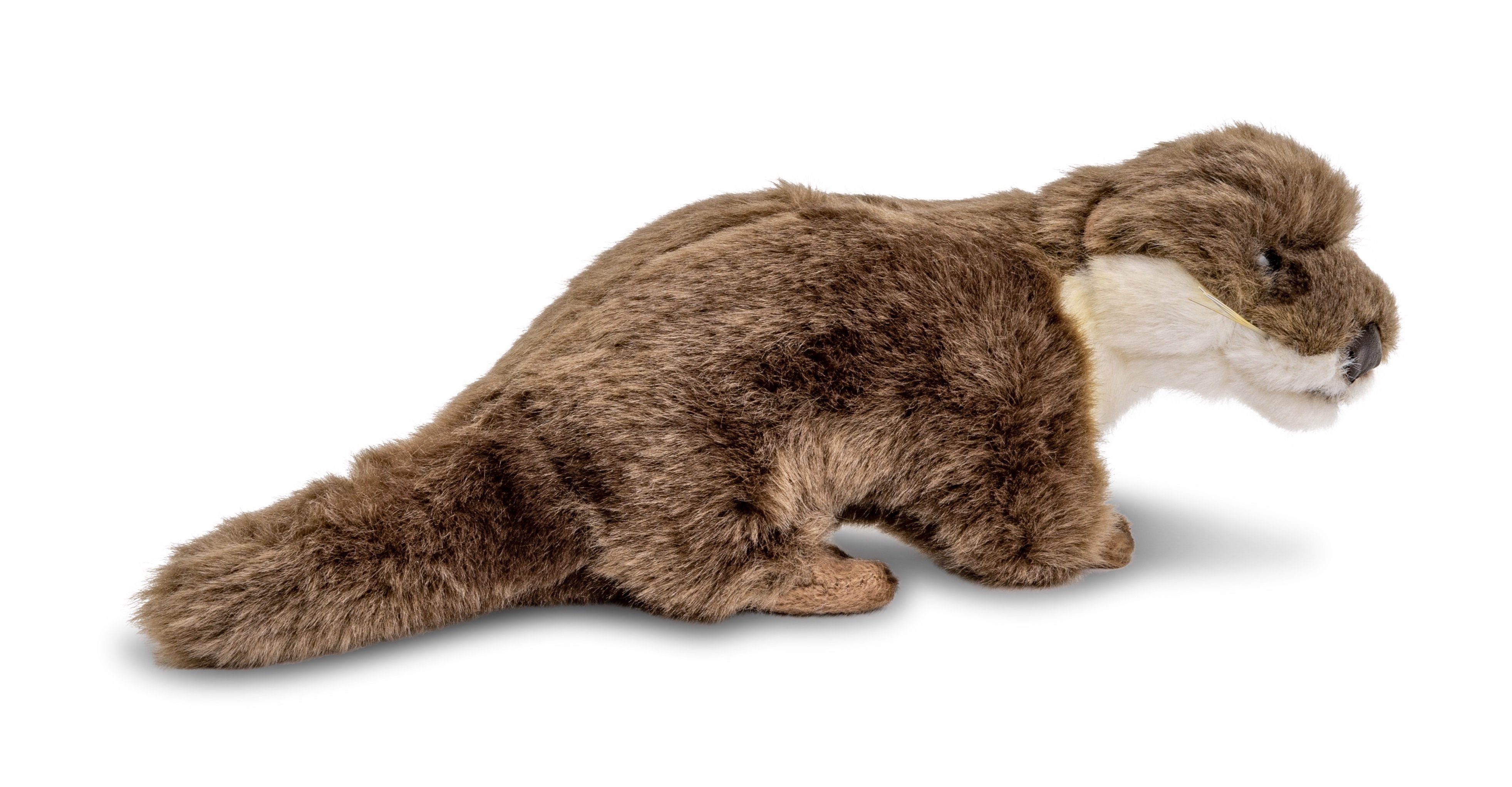 Uni-Toys Kuscheltier Otter, stehend - verschiedene Größen - Plüsch-Otter - Plüschtier, zu 100 % recyceltes Füllmaterial