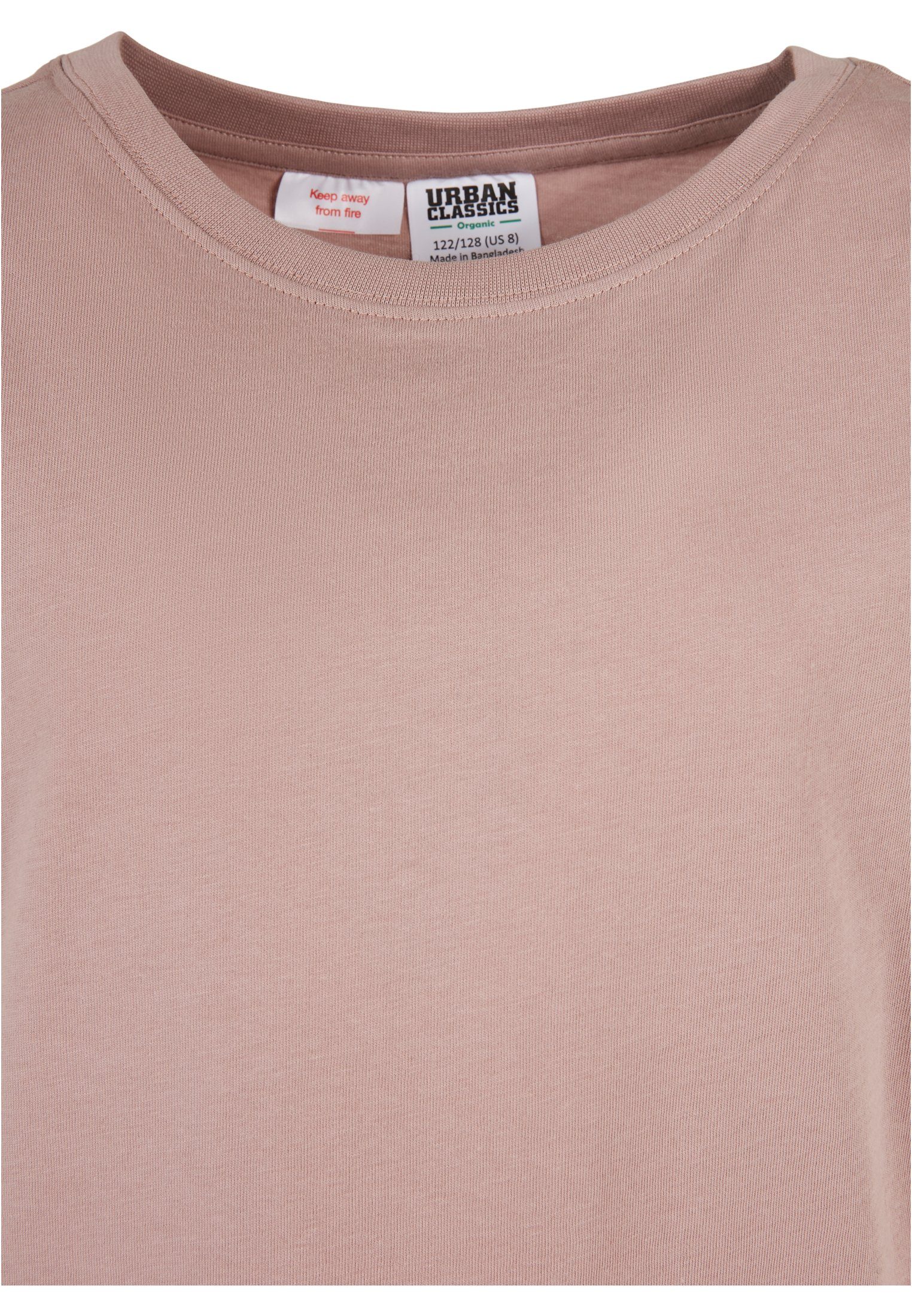 Girls Shoulder Extended T-Shirt Kinder Organic duskrose (1-tlg) URBAN CLASSICS Tee