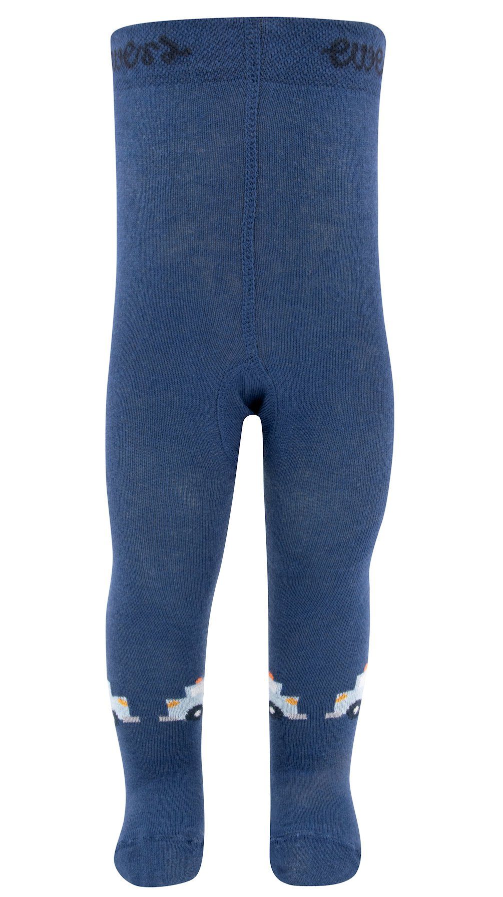 Strickstrumpfhose Ewers Jungen Strumpfhose Kran passerina blau