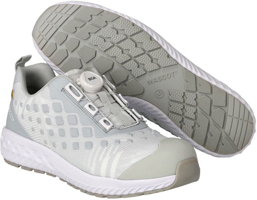 Weiss/Hellgrau-meliert