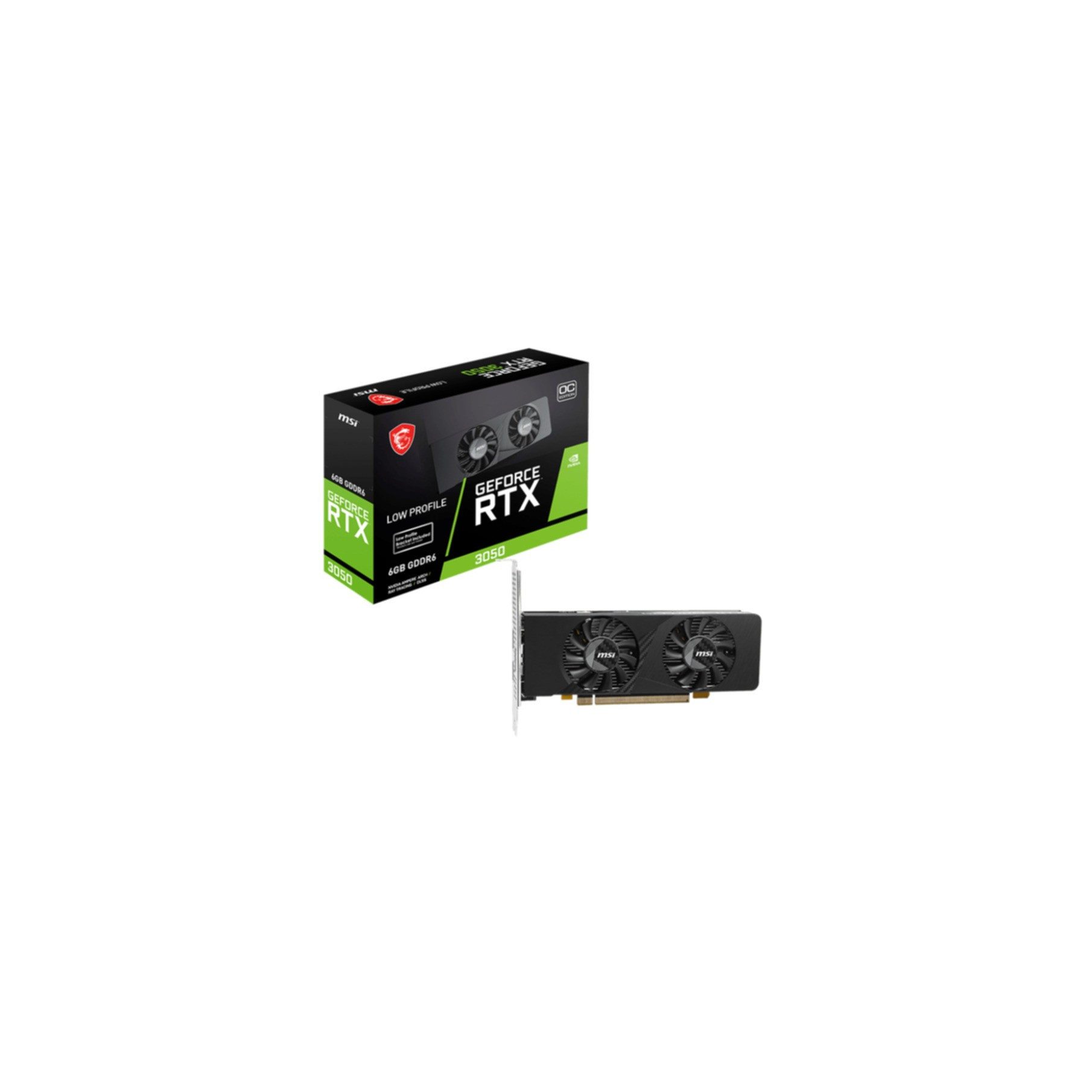 MSI GEFORCE RTX 3050 LP E 6G OC Grafikkarte