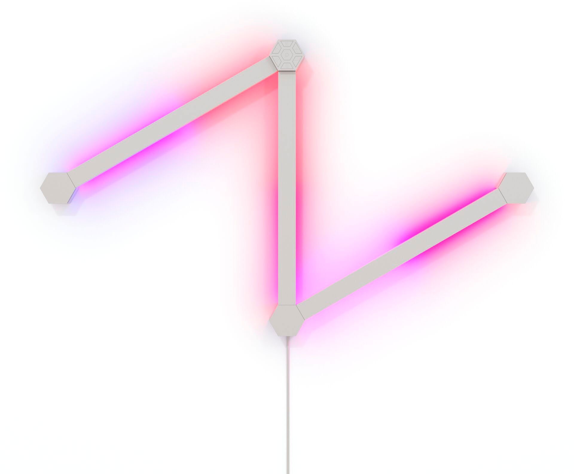 nanoleaf LED Lichtleiste Lines, Dimmfunktion, LED fest integriert, Farbwechsler, Expansion Pack - 3 PK, Erweiterung zum Starter Kit